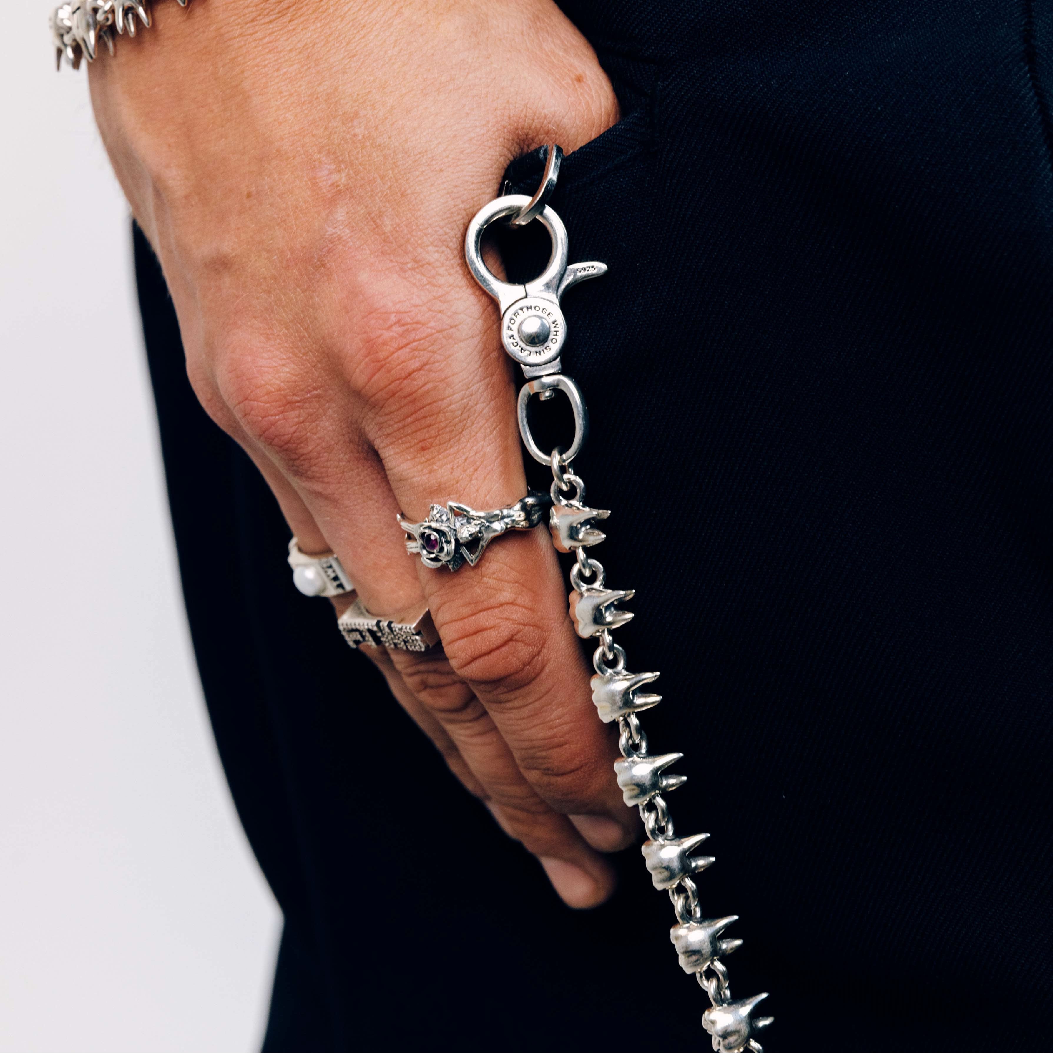 Crooked Smile Wallet Chain