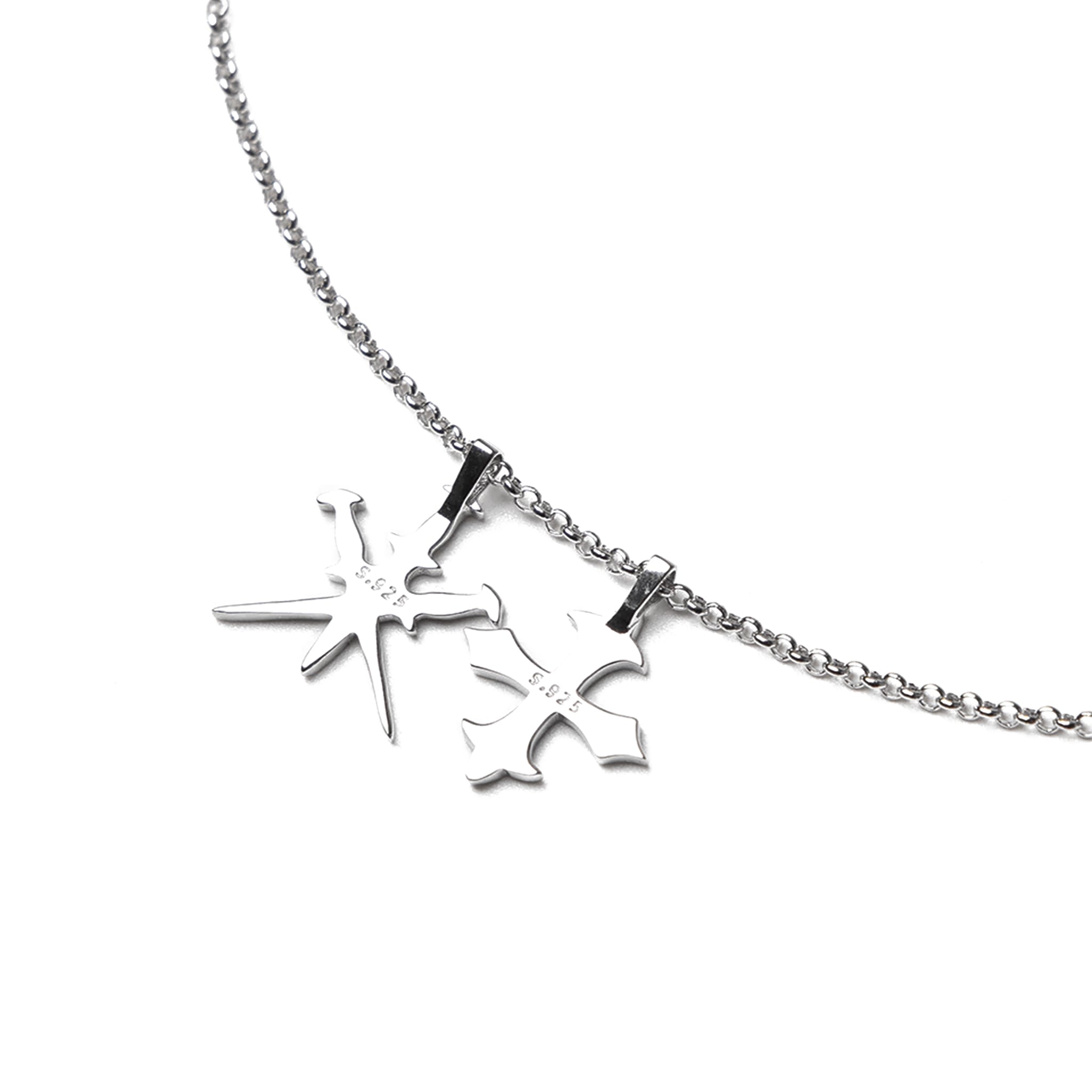 Tiny Dagger Cross Necklace