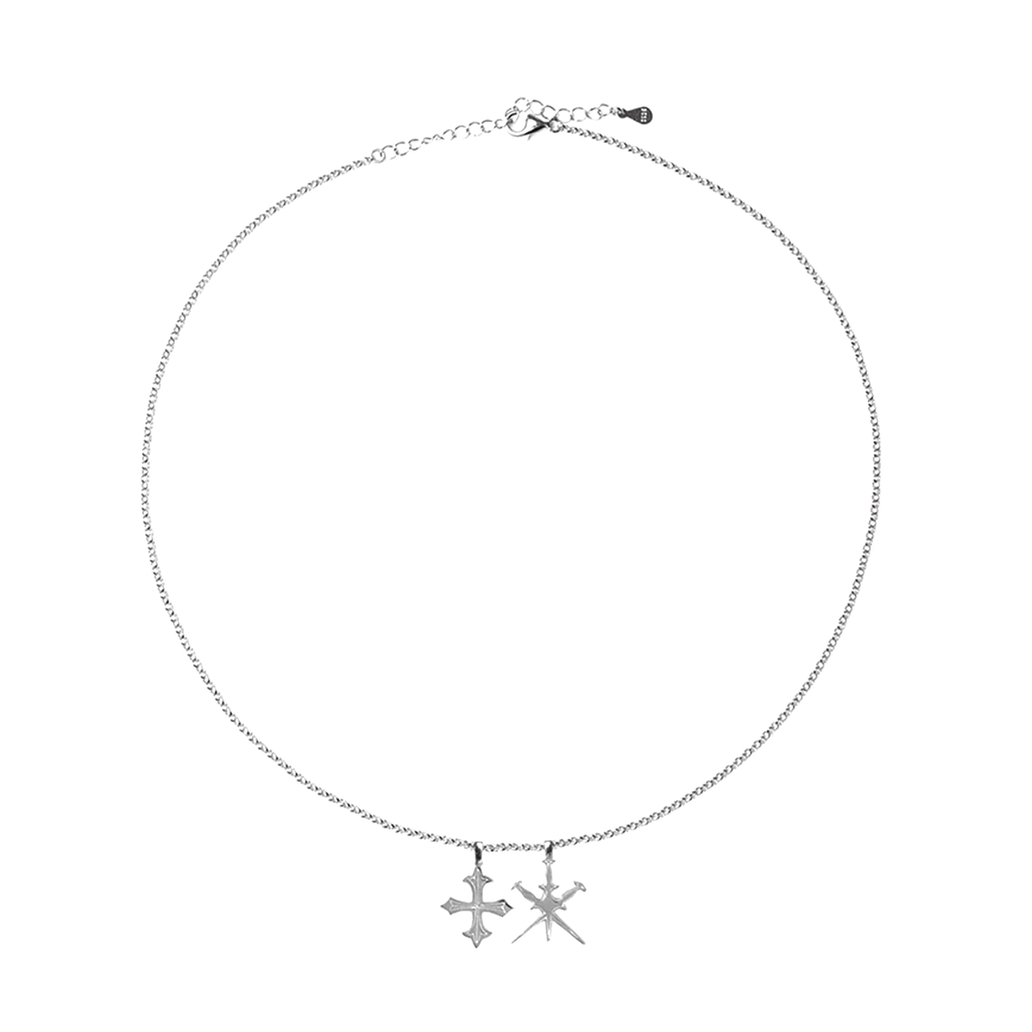 Tiny Dagger Cross Necklace