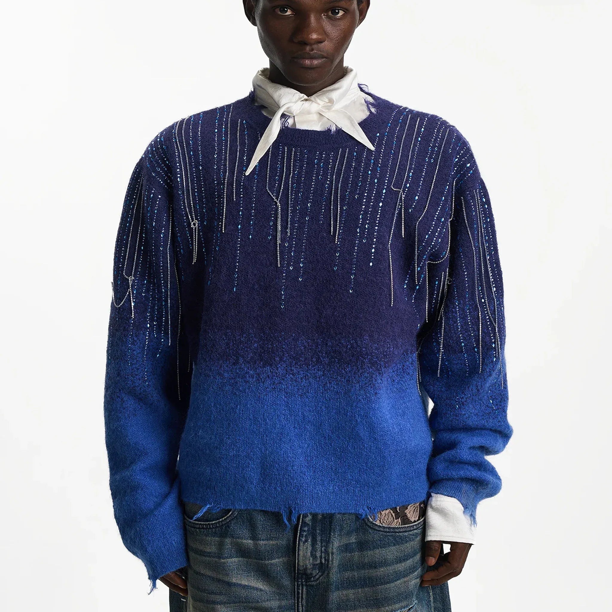 Falling Star Chain Knit Sweater - BIRTH OF ROYAL CHILD - VENTURER