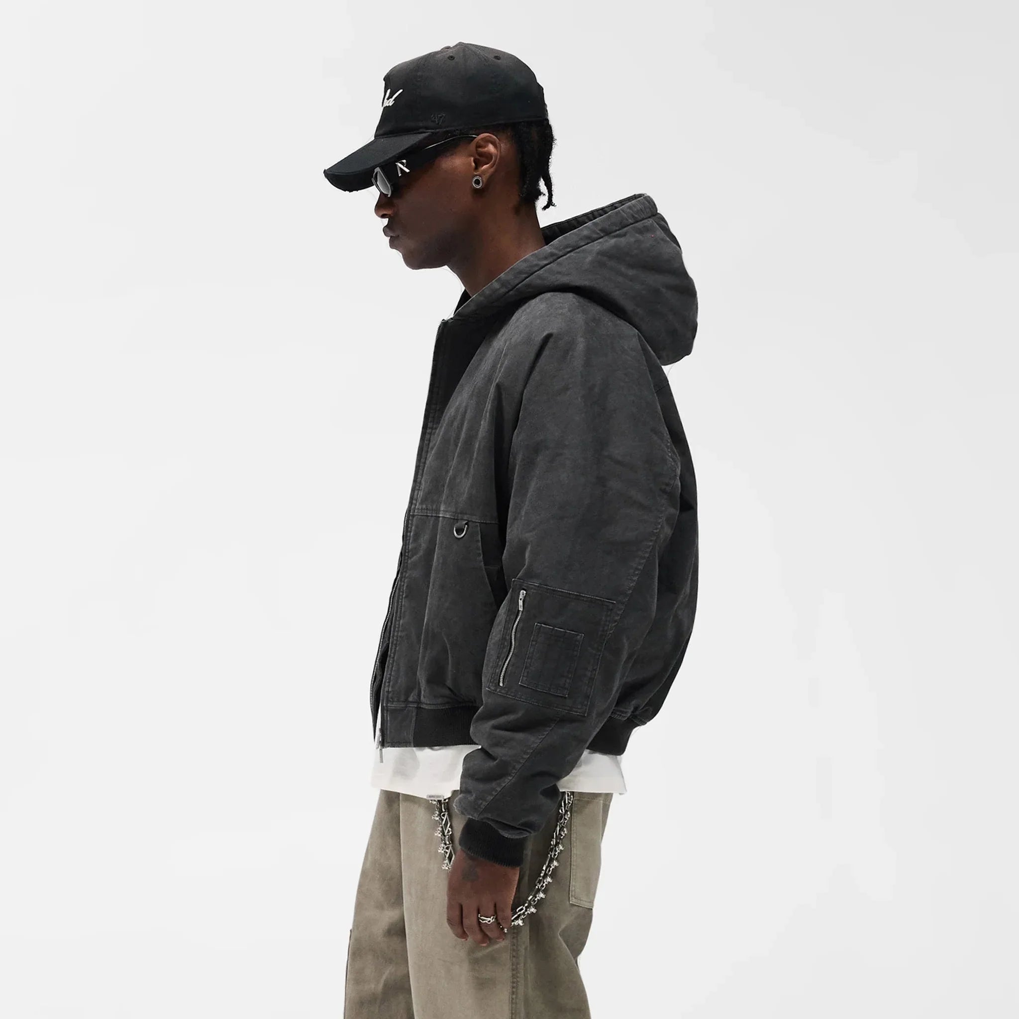 Washed Hooded Bomber