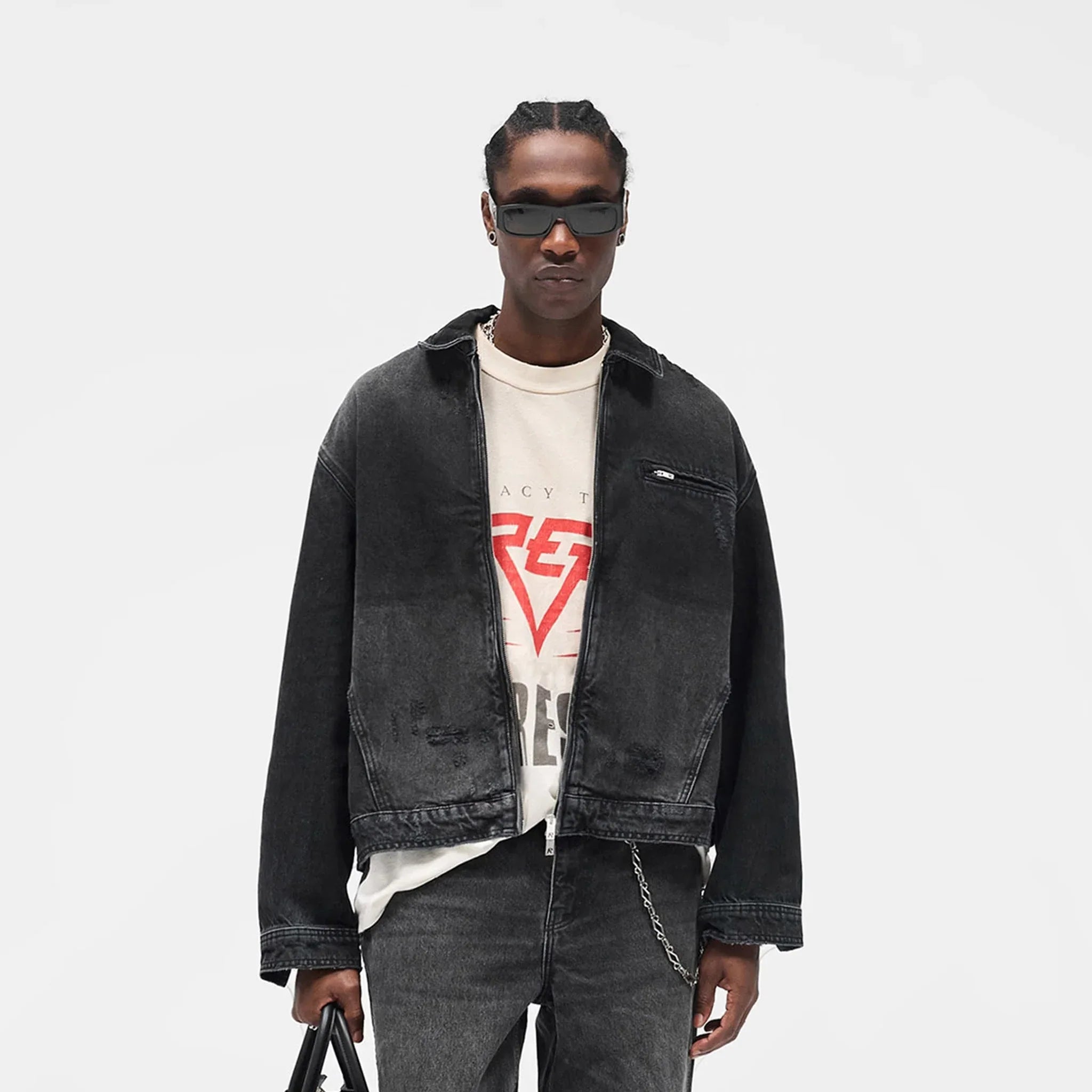 Collared Denim Jacket