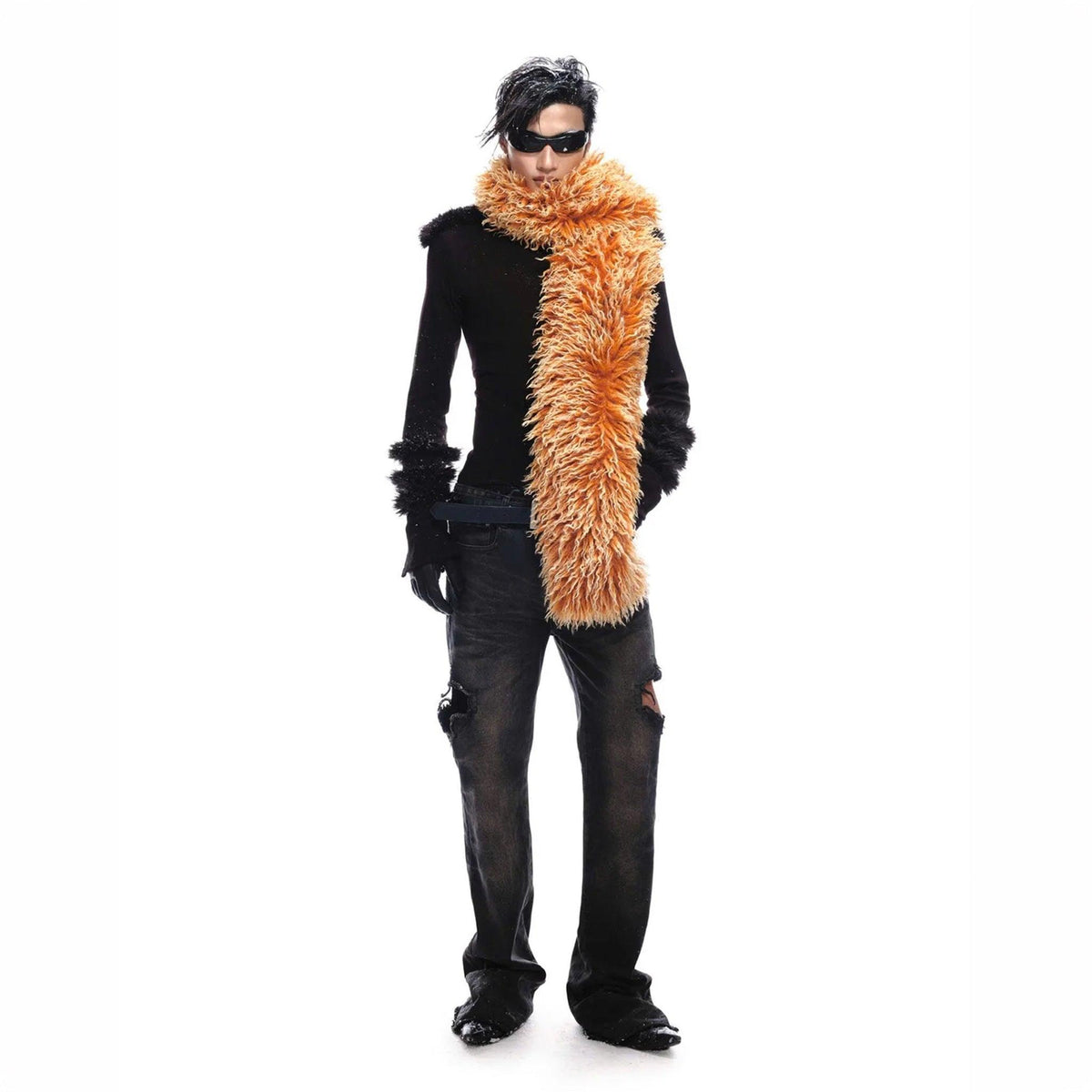 Psy Faux Fur Scarf