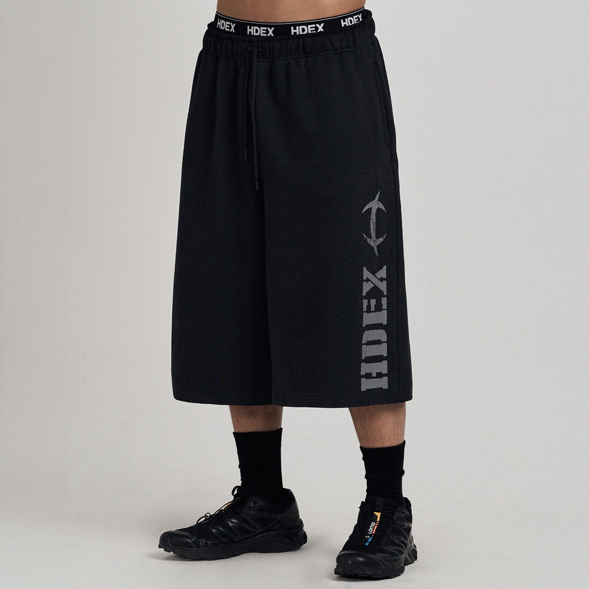 トップス HDEX CrackPrinted Sleeve Shorts Black HDEX CrackPrinted Sleeve Shorts Black 【公式通販】