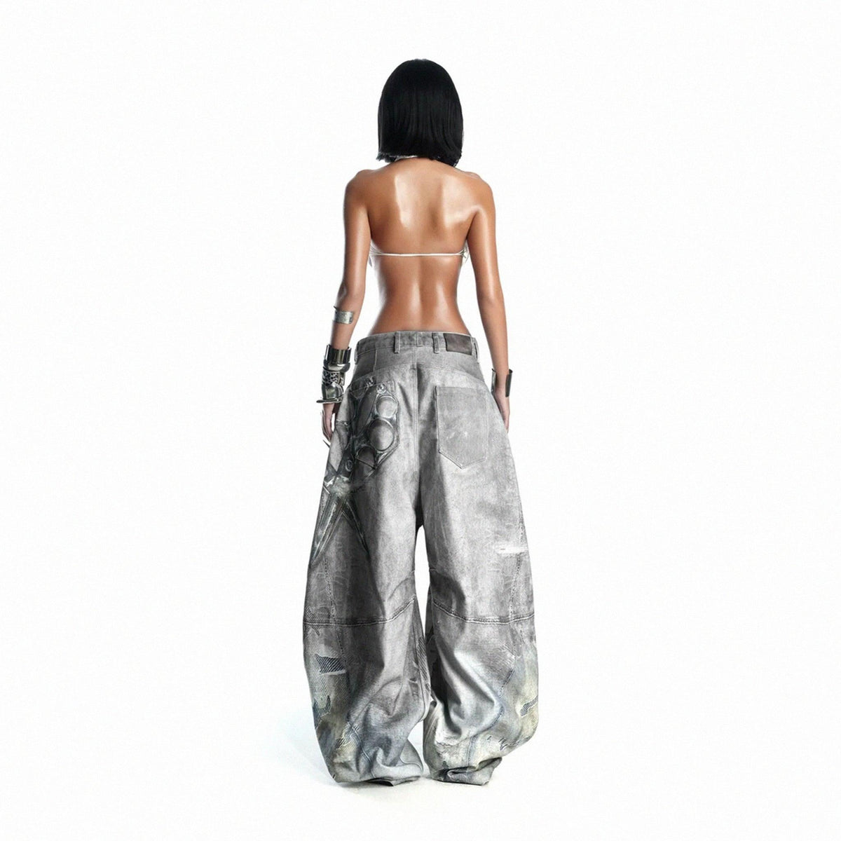 B6 Printed Denim