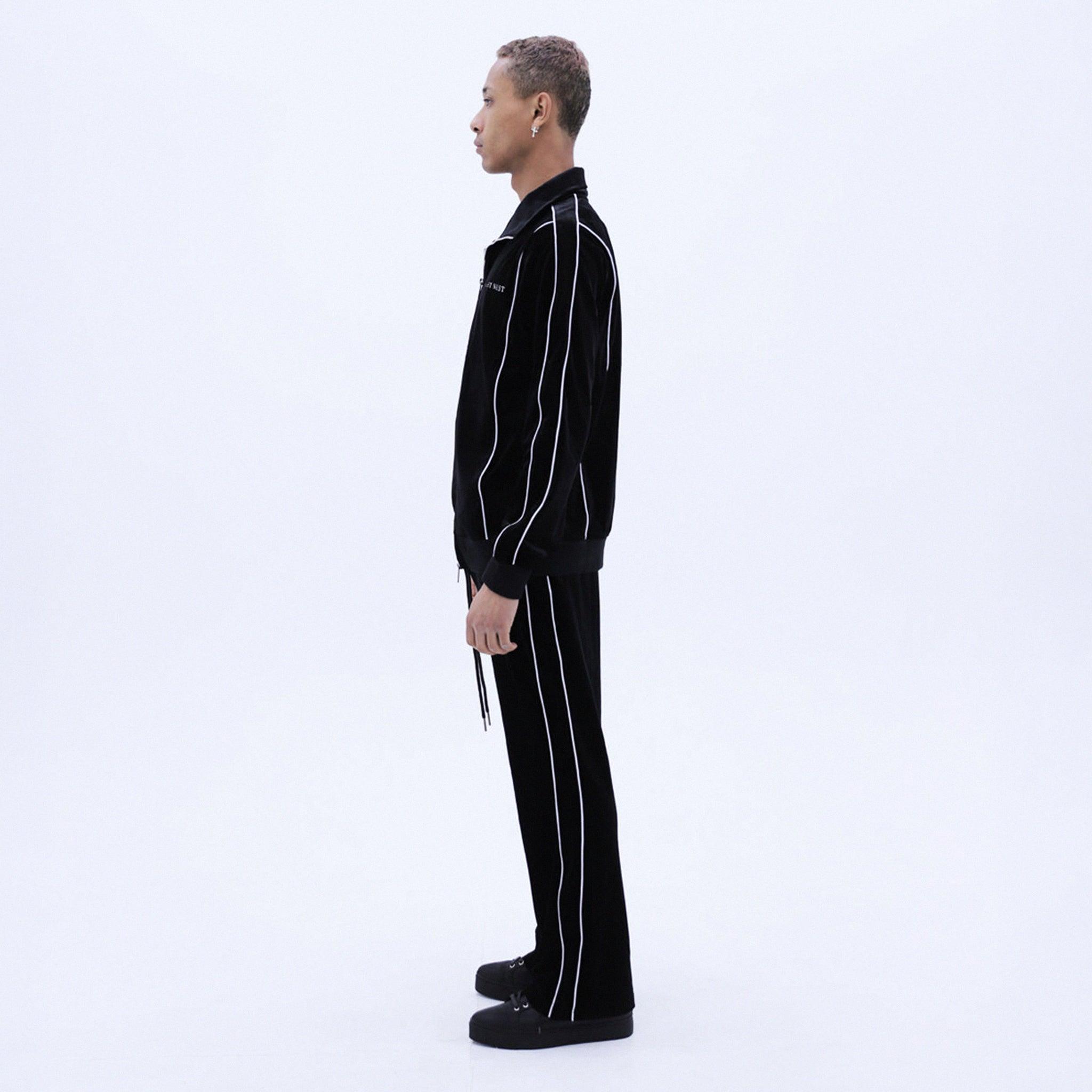 トップス last nest velvet track jacket L LAST NEST Product Page - Velvet Track Jacket - Black - VENTURER