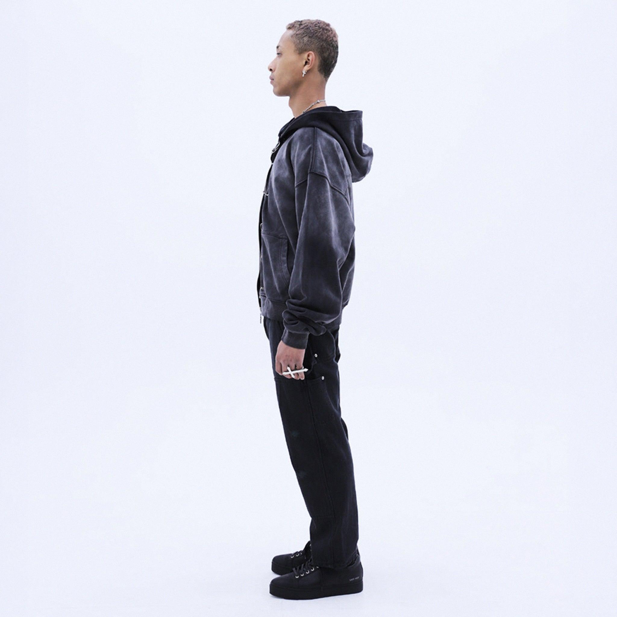 LAST NEST(ラストネスト)商品ページ - Saefty Pin Washed Zip Hoodie