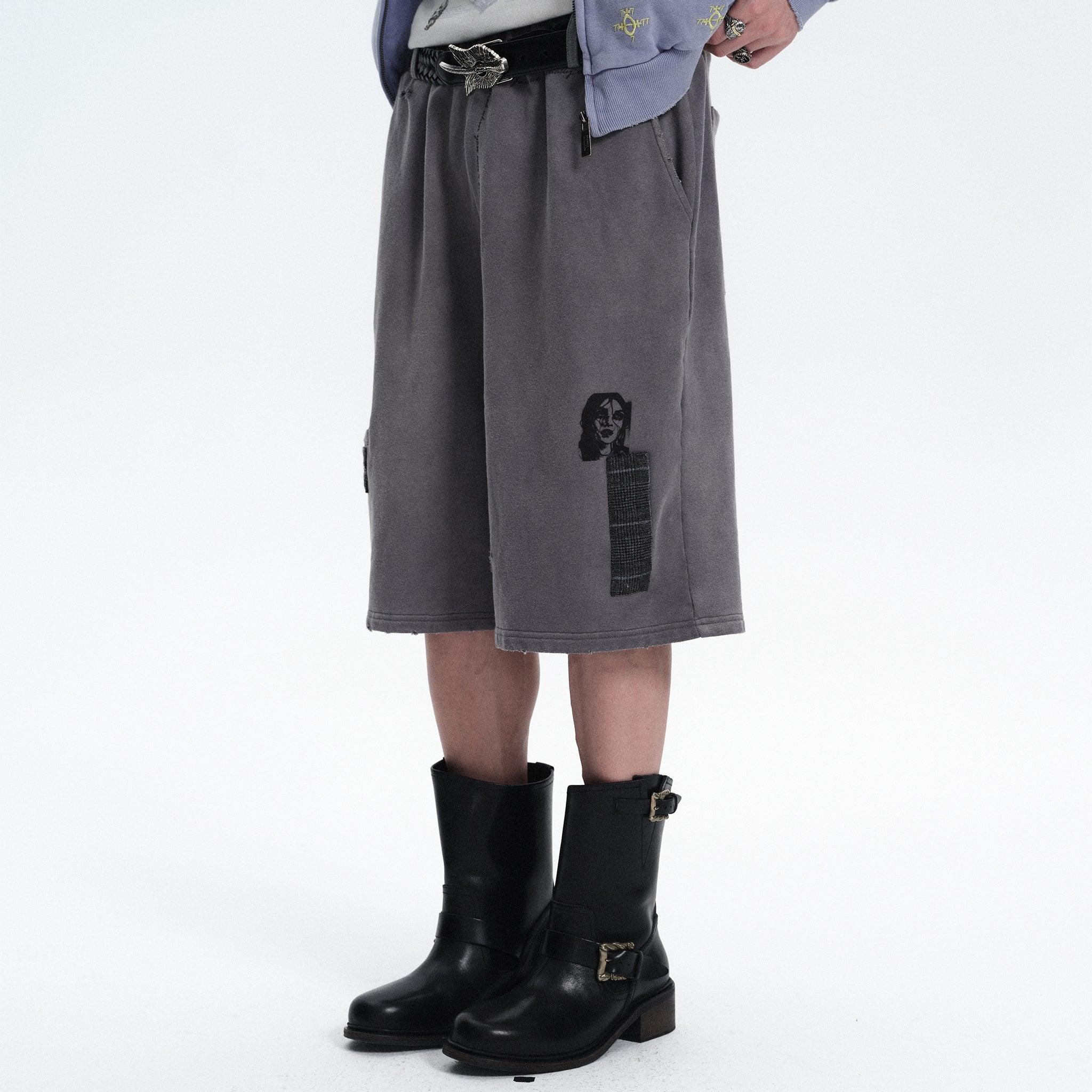 Patchwork Sweatshorts