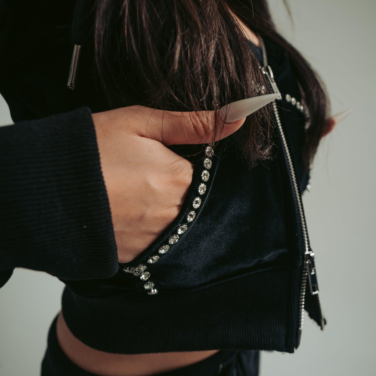 Womens Velvet Tracksuit