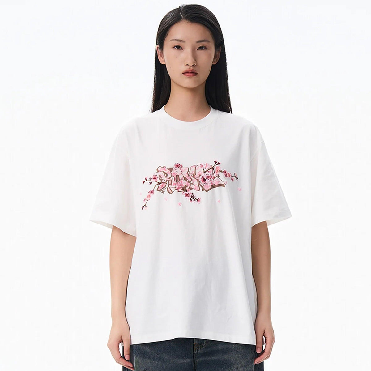 Sakura Embroidered Tee