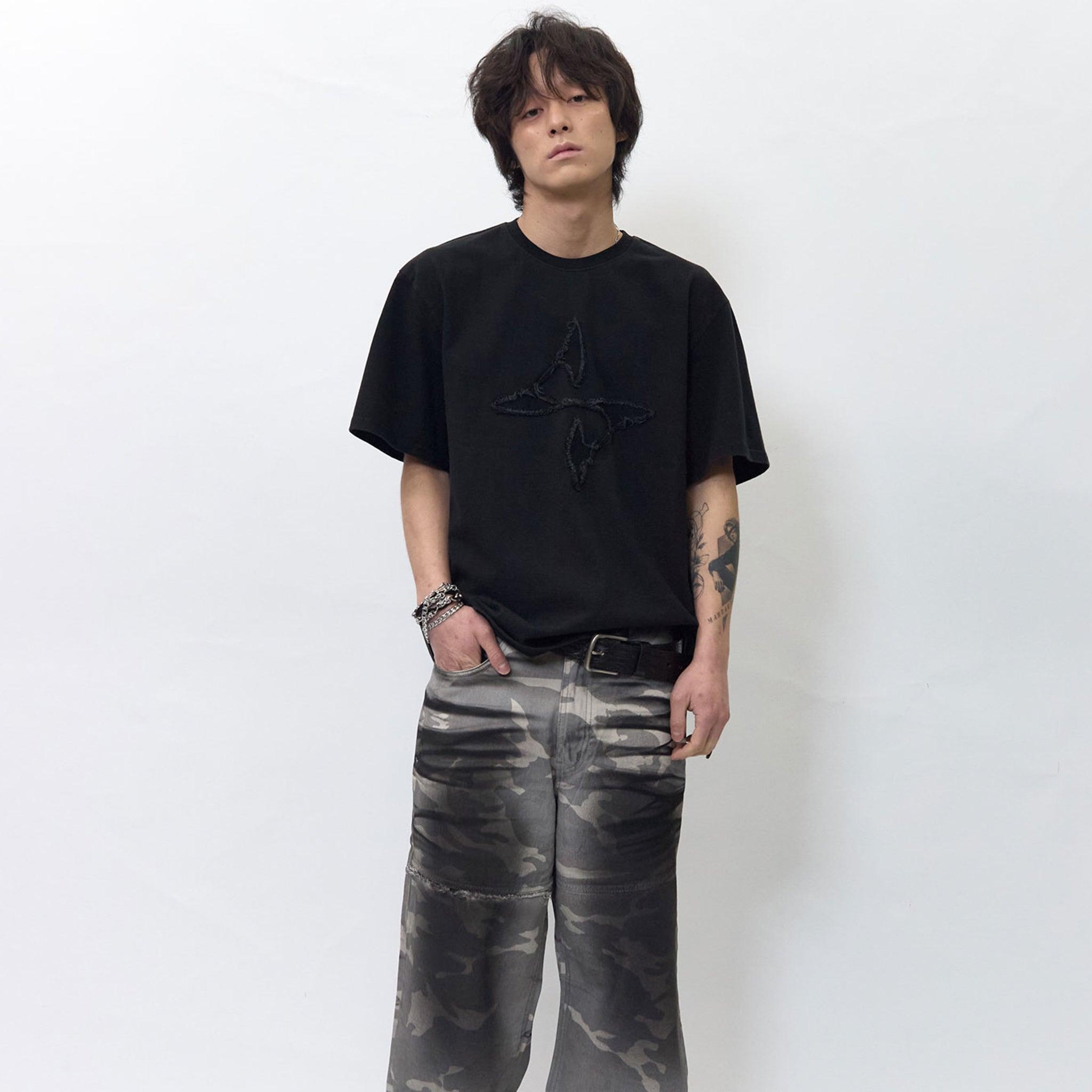 Low Cut Patch Logo T-Shirt