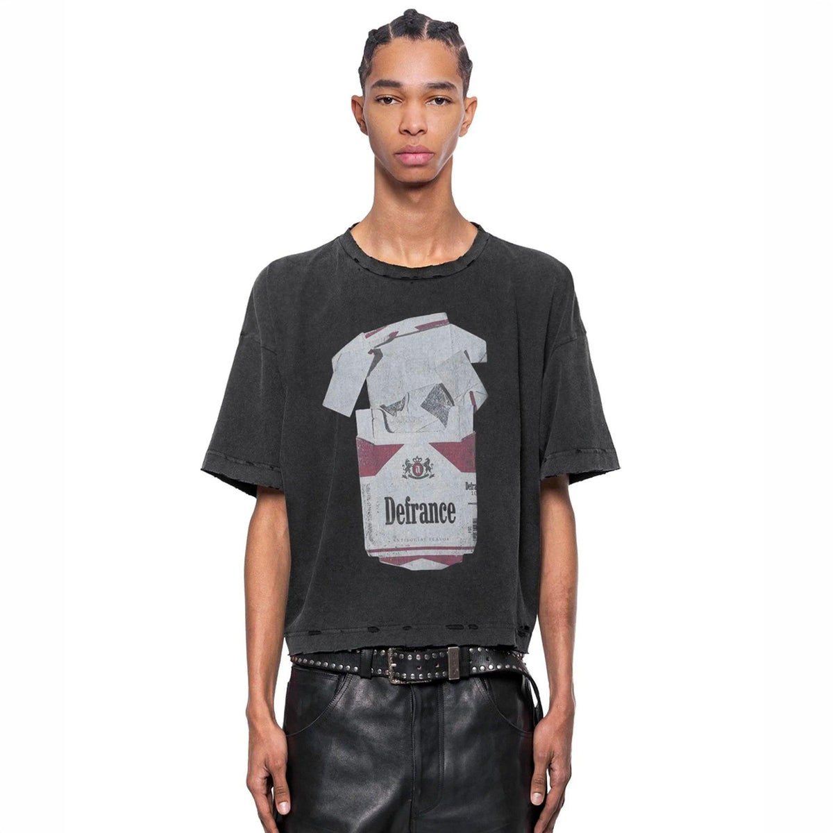 Antisocial Flavor Red Vintage Cropped T-Shirt