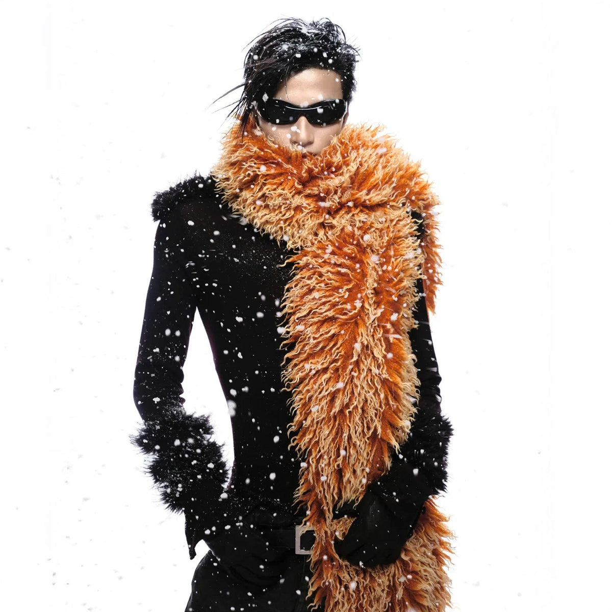 Psy Faux Fur Scarf