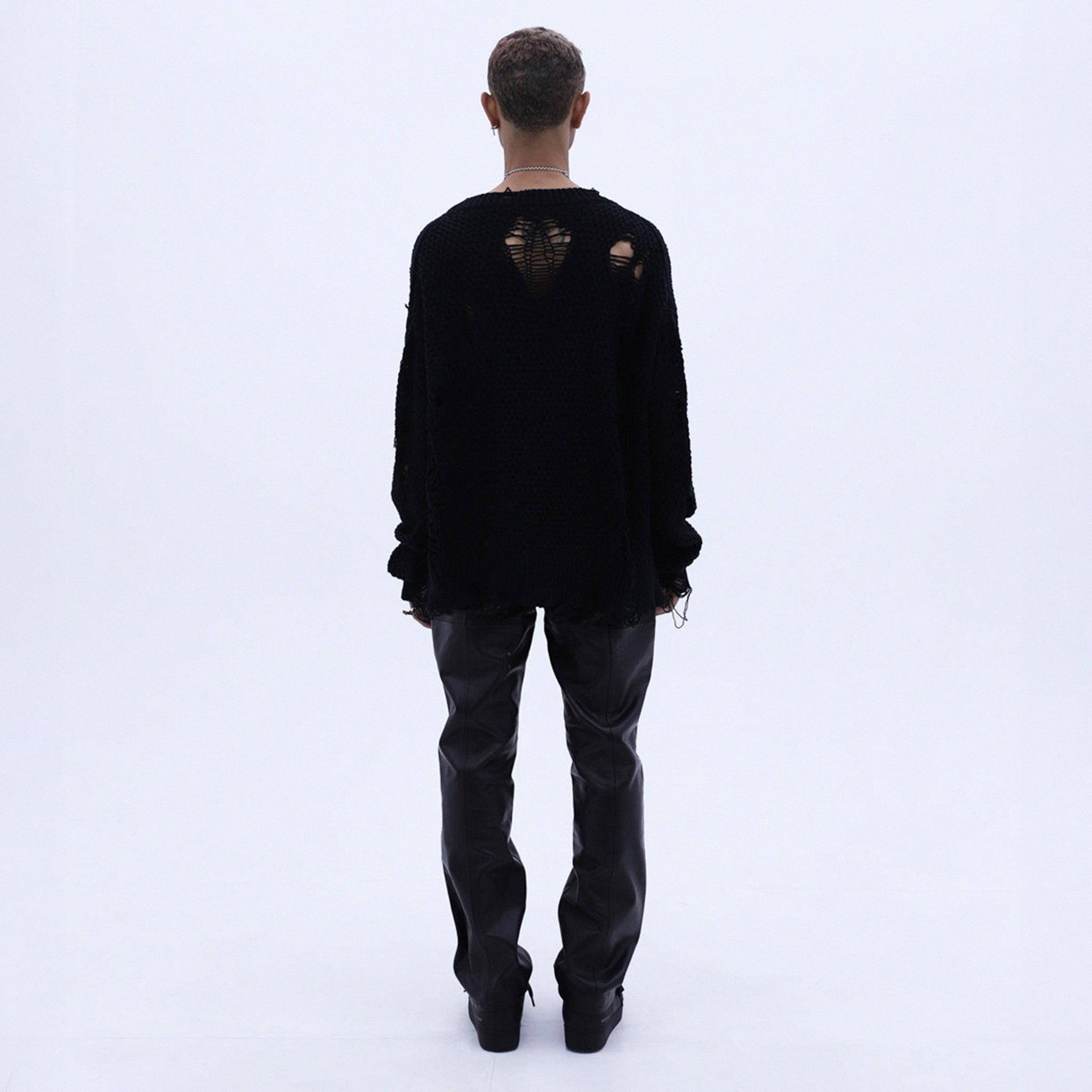 LAST NEST(ラストネスト)商品ページ - Damaged Cardigan - Black
