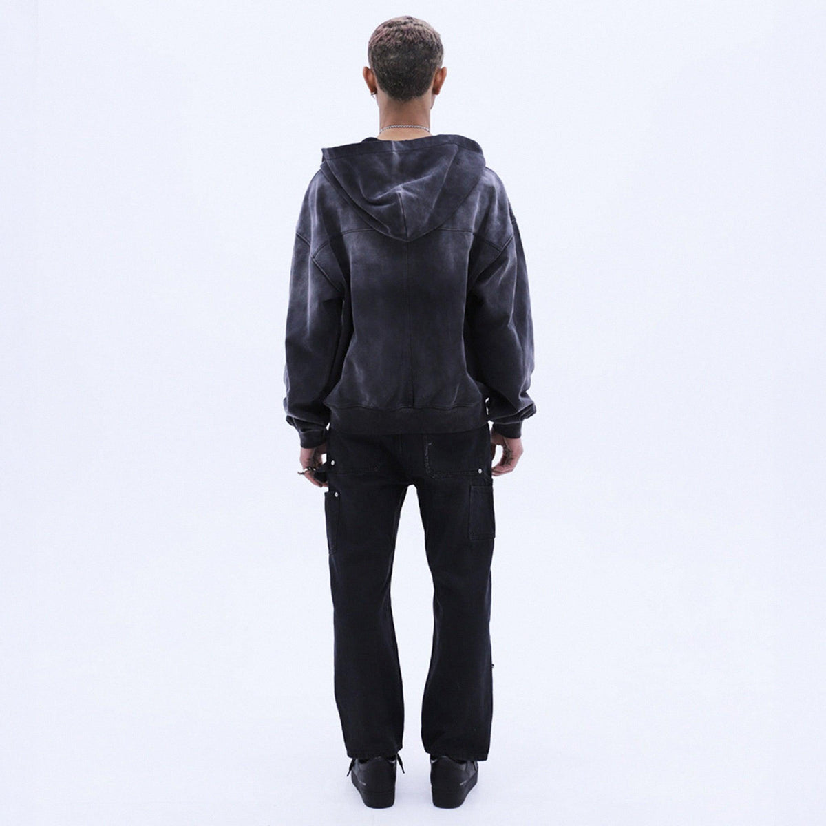 Saefty Pin Washed Zip Hoodie