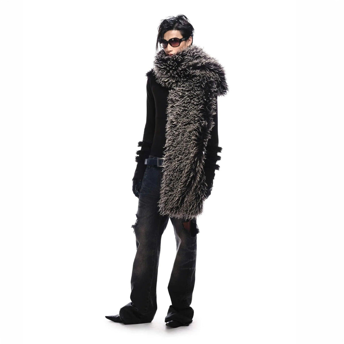 Psy Faux Fur Scarf