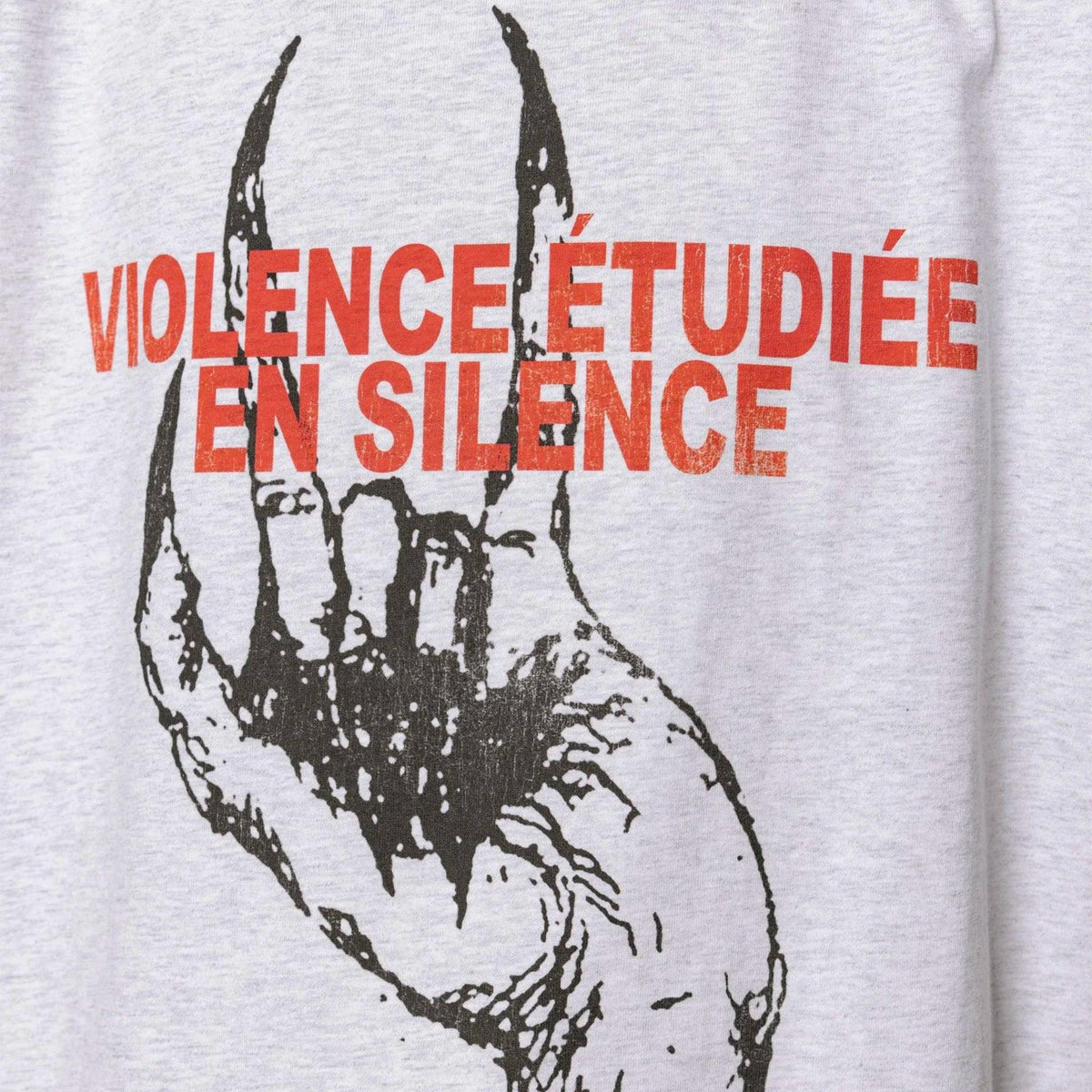 Violence Etudiee En Silence Vintage Cropped T-Shirt