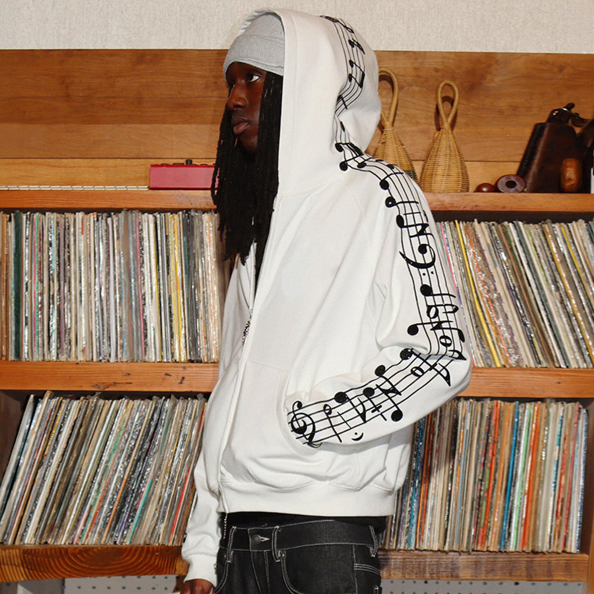 Crystal Notes Zip Hoodie