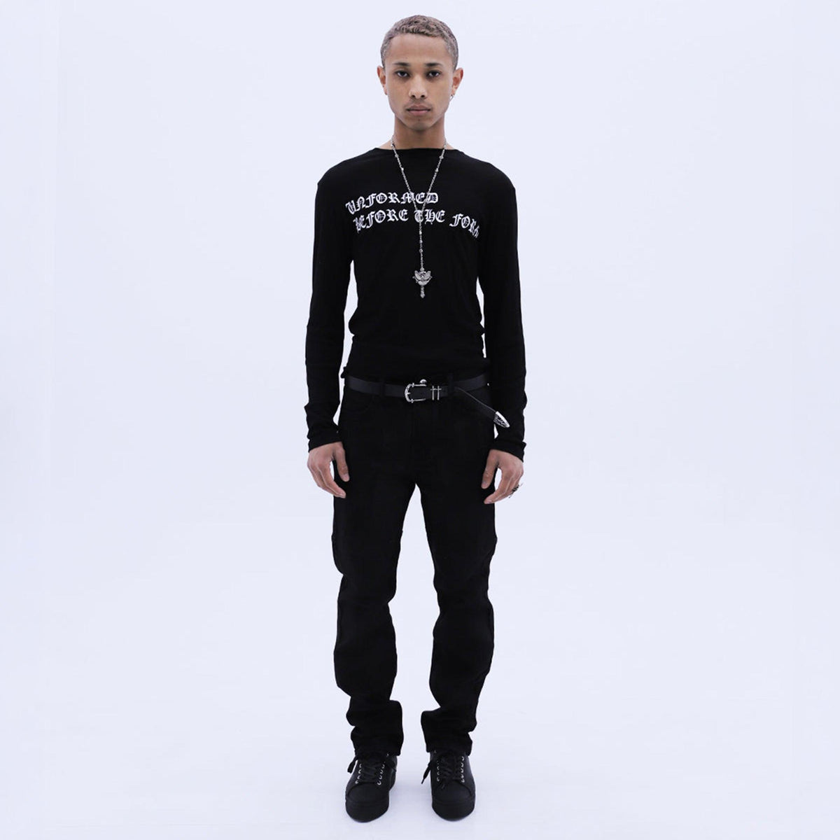 Old English See-through LS T-Shirt