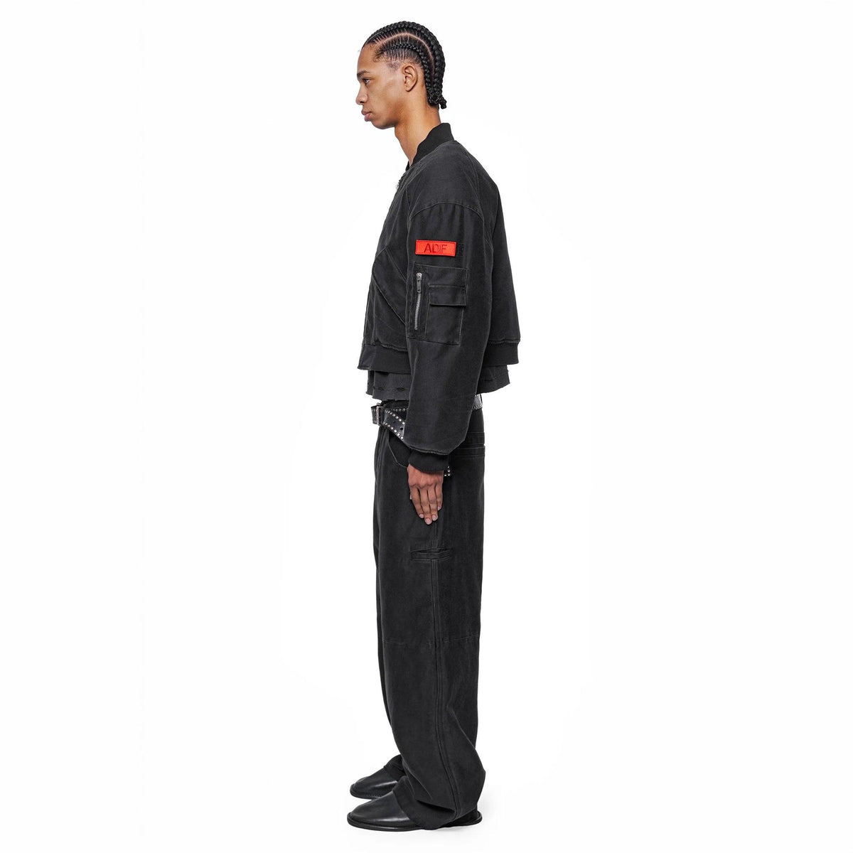 Riot Moleskin Cropped Bomber Jacket