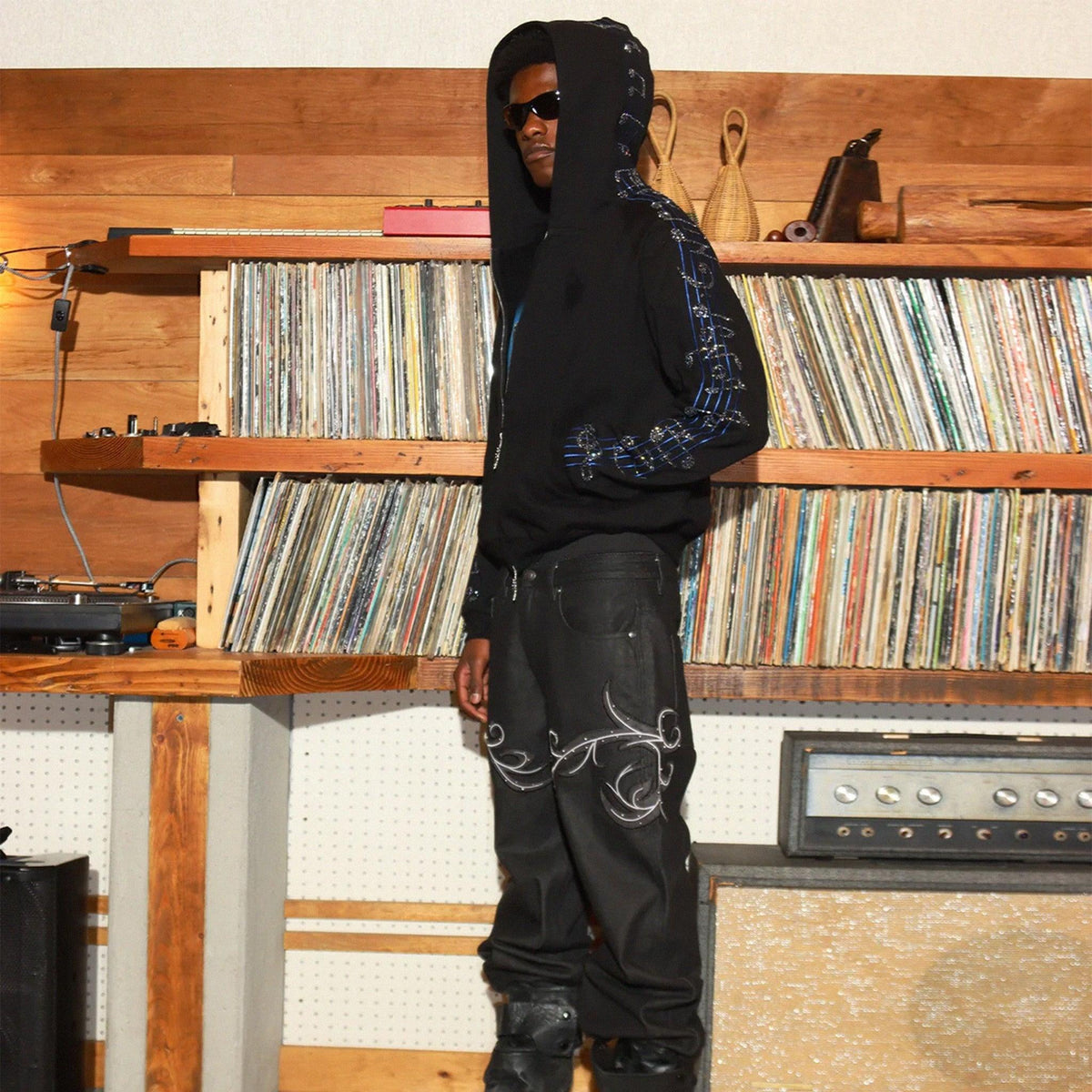 Crystal Notes Zip Hoodie