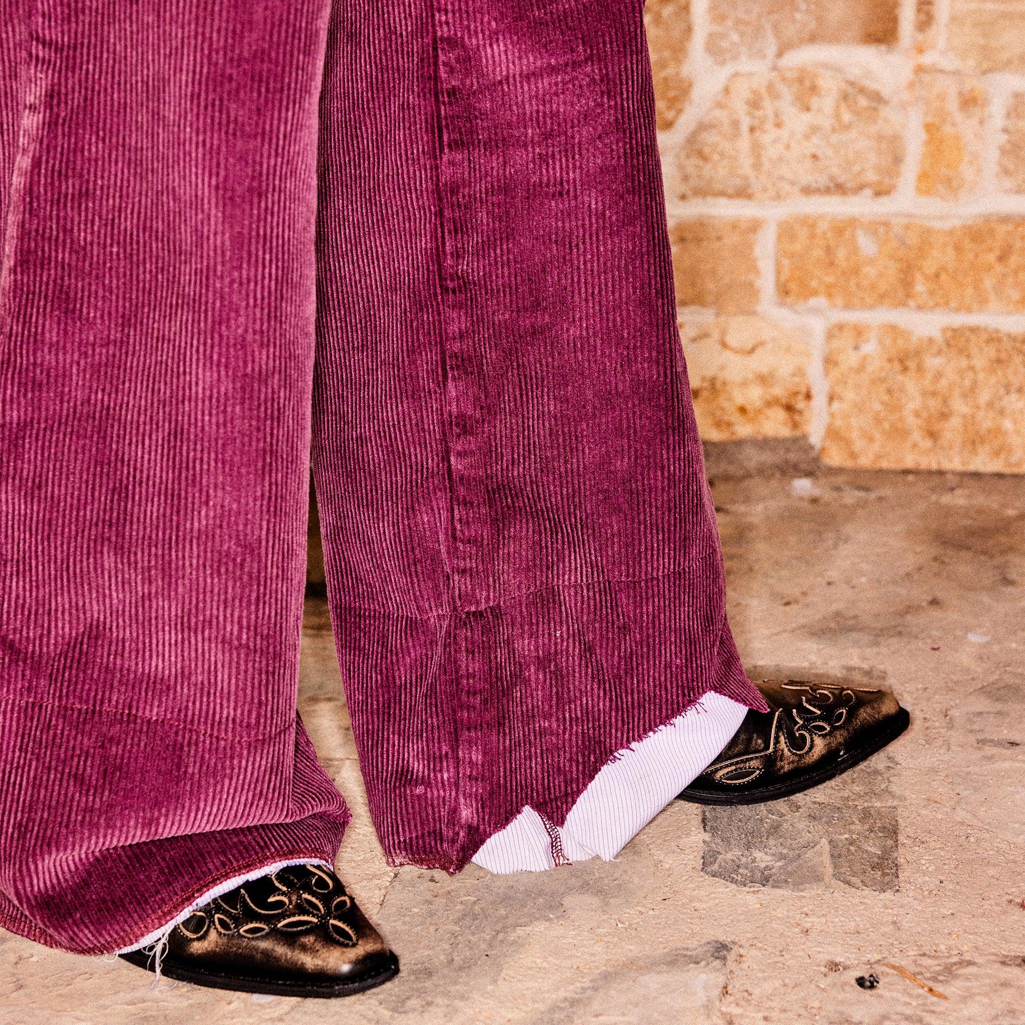 Ring Corduroy Wide Trousers