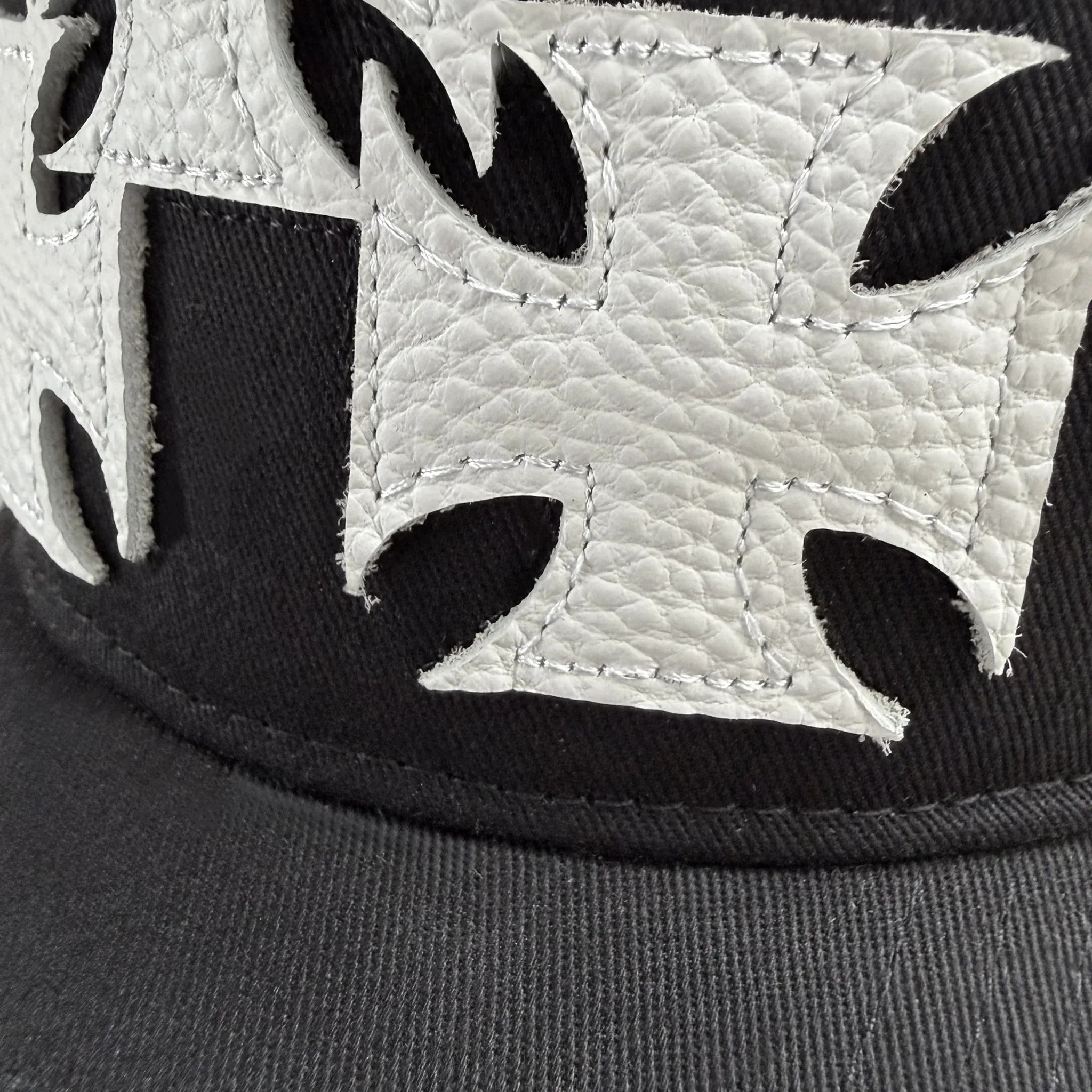 ASKYOURSELF キャップ ASKYURSELF (アスクユアセルフ)商品ページ - Leather Cross Patch