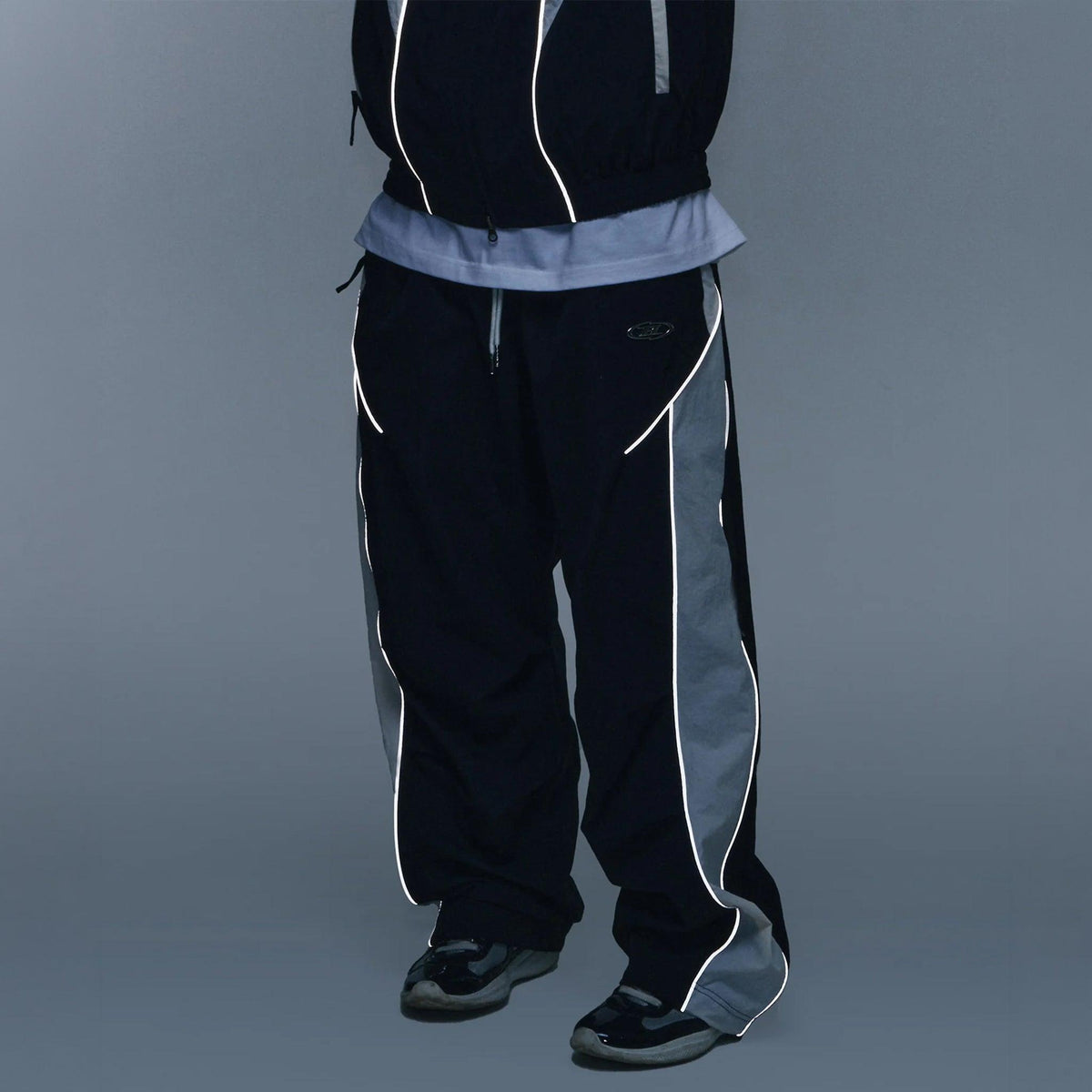 Nylon Block String Pants