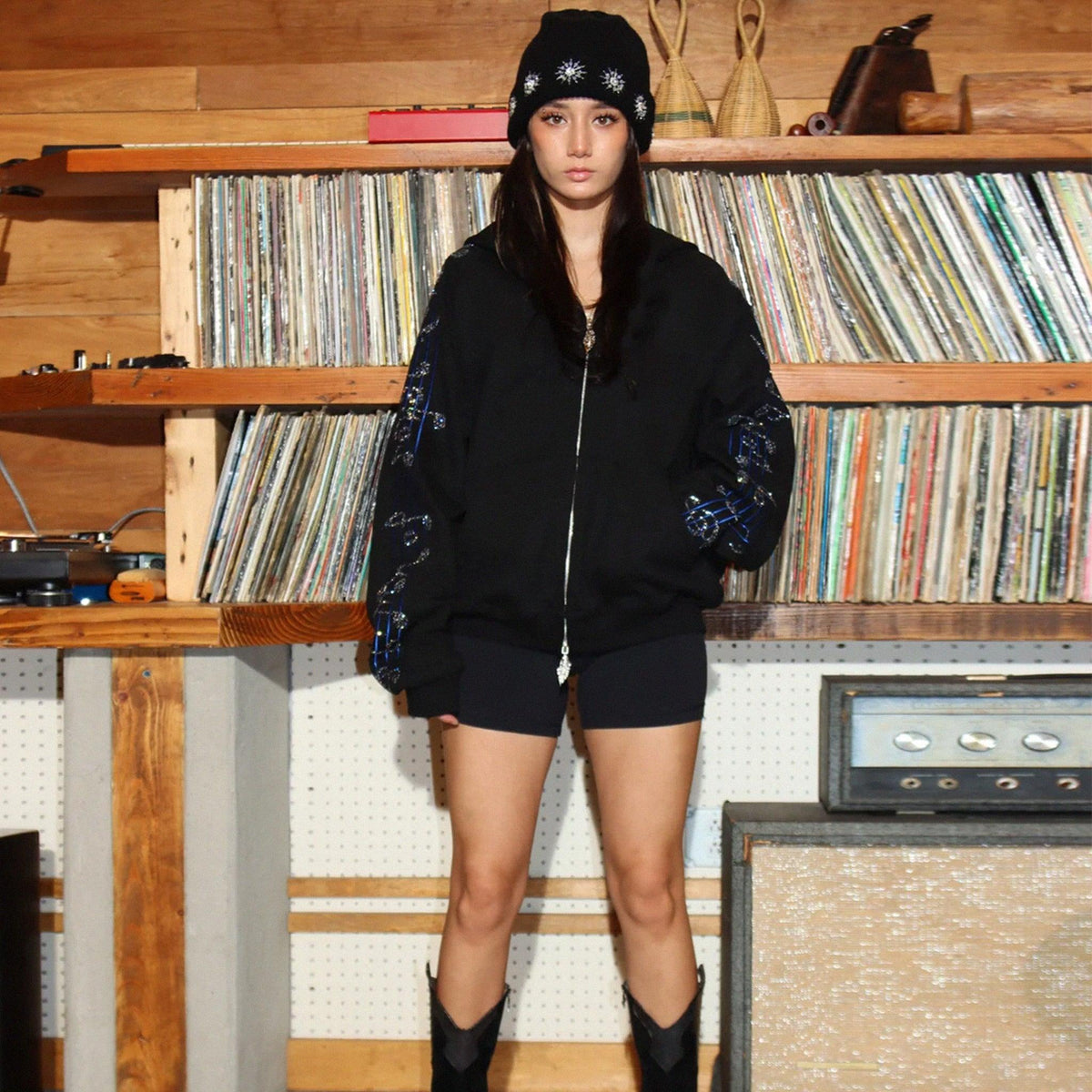 Crystal Notes Zip Hoodie