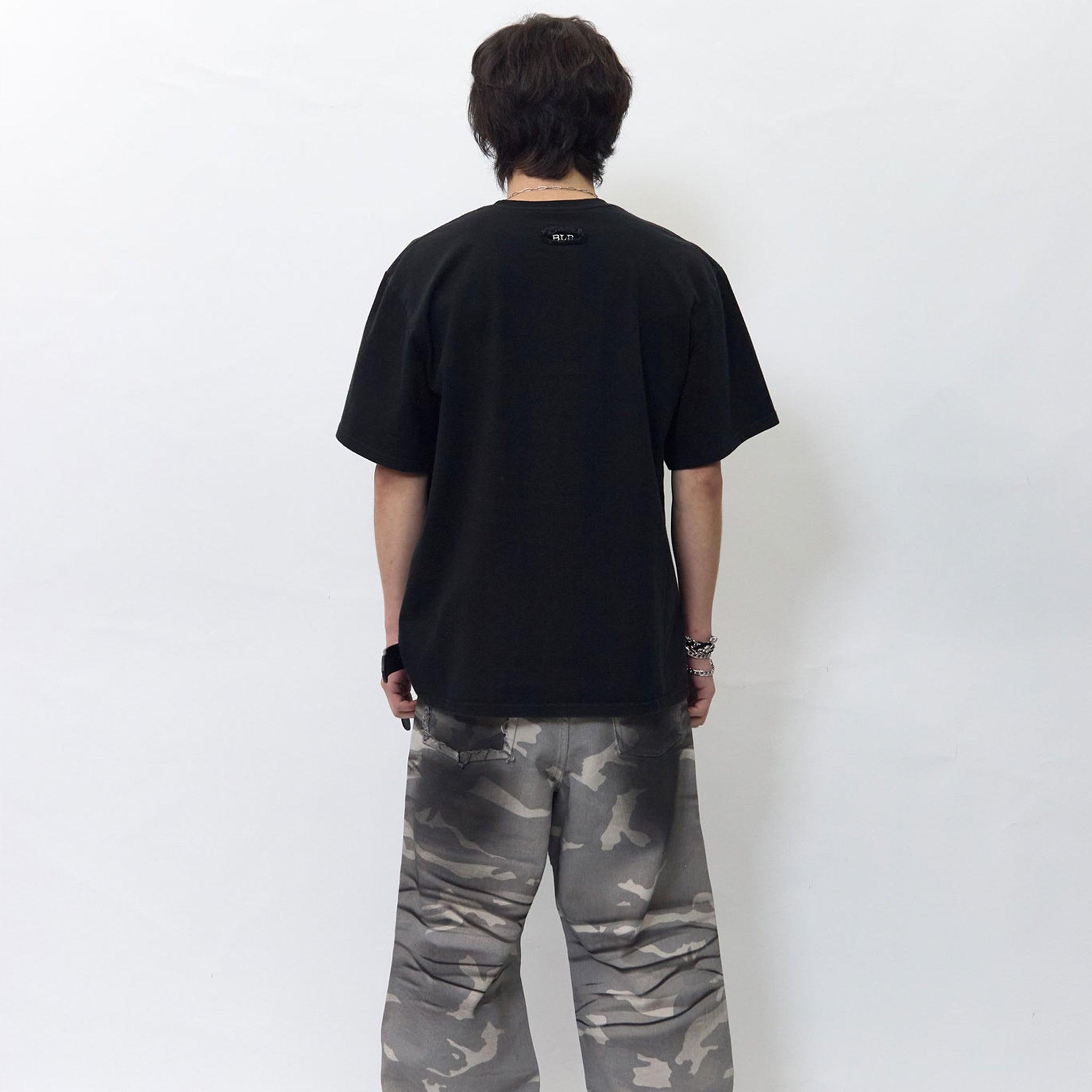 Low Cut Patch Logo T-Shirt