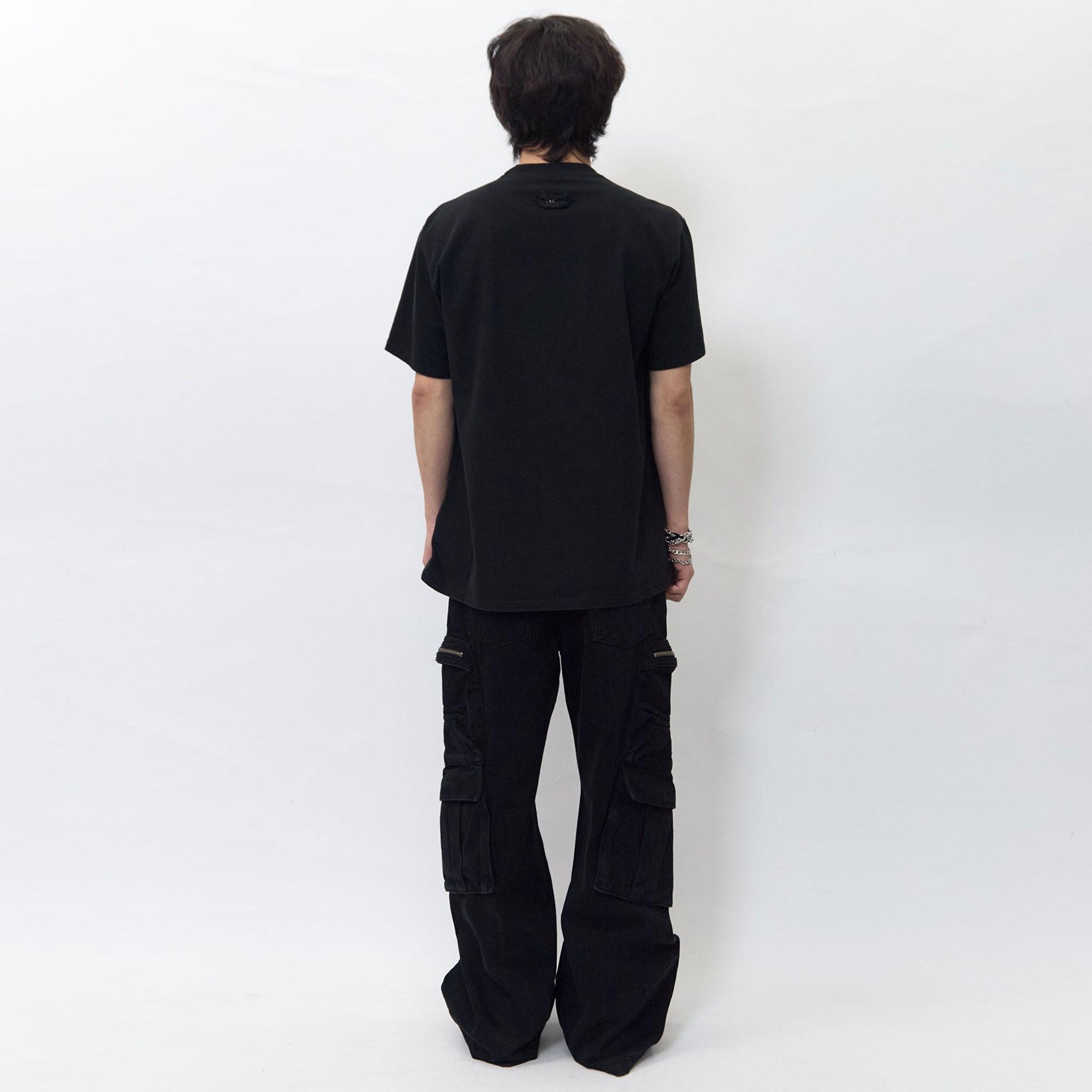 Multi Pocket Wide Cargo Pants