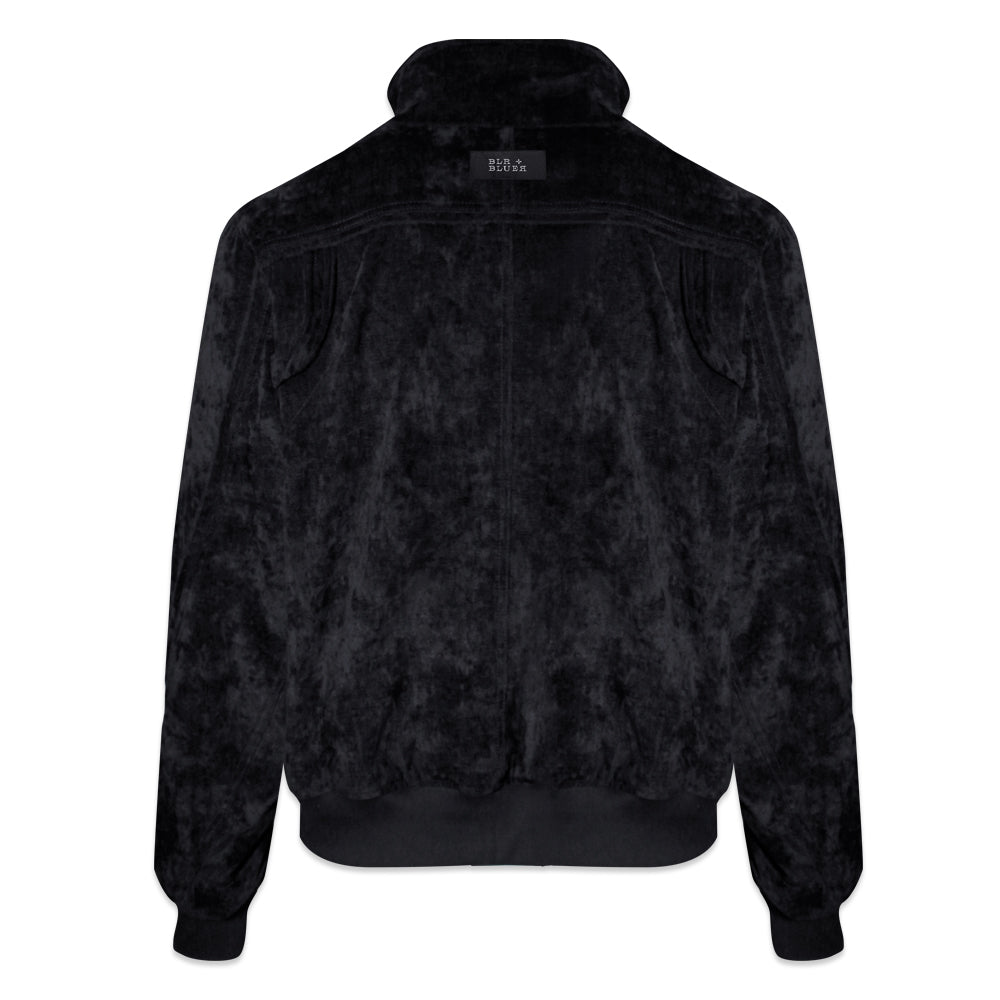 Velvet Cotton Big Pocket Bomber Jacket