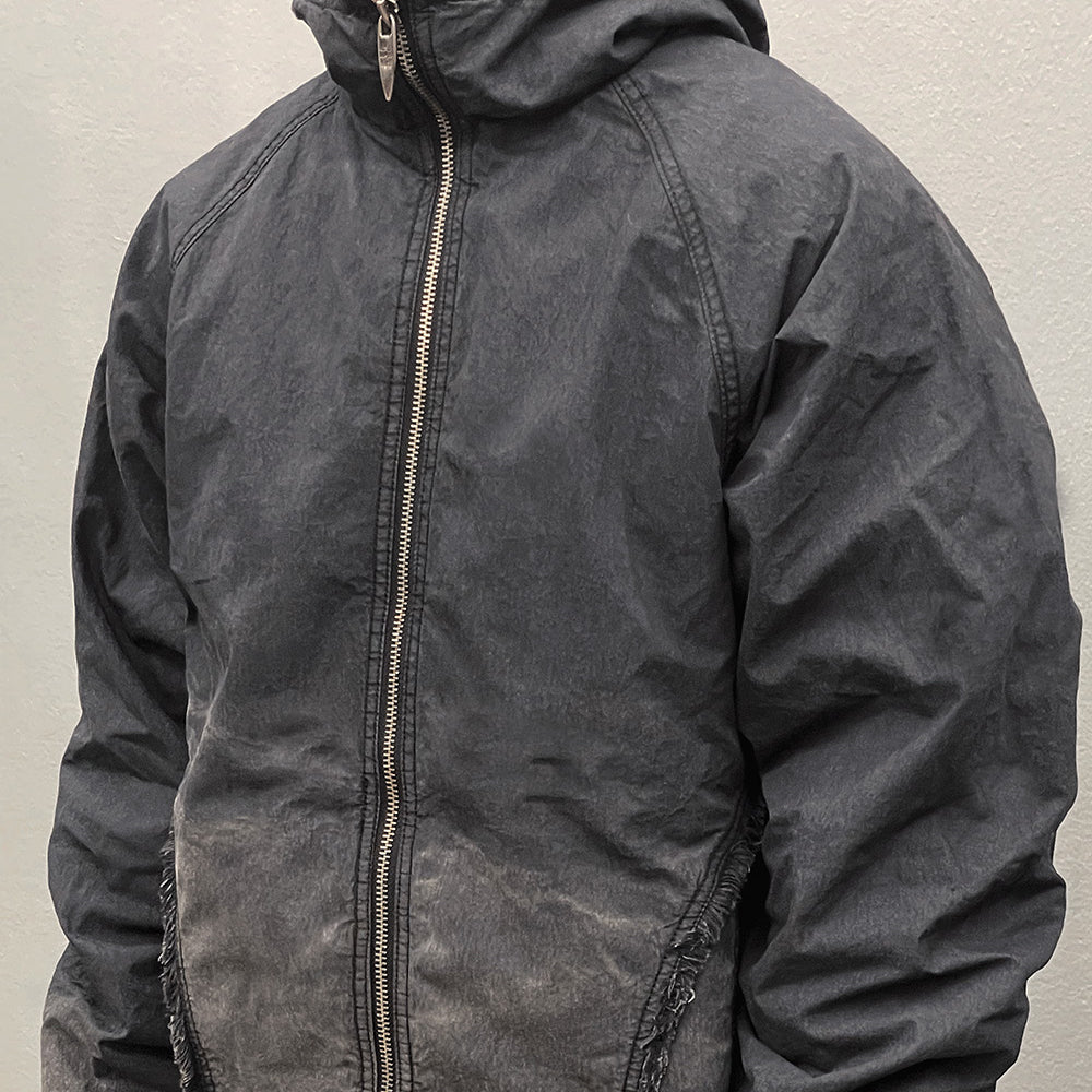 Destroyed Gradation Washing Puffer Jacket