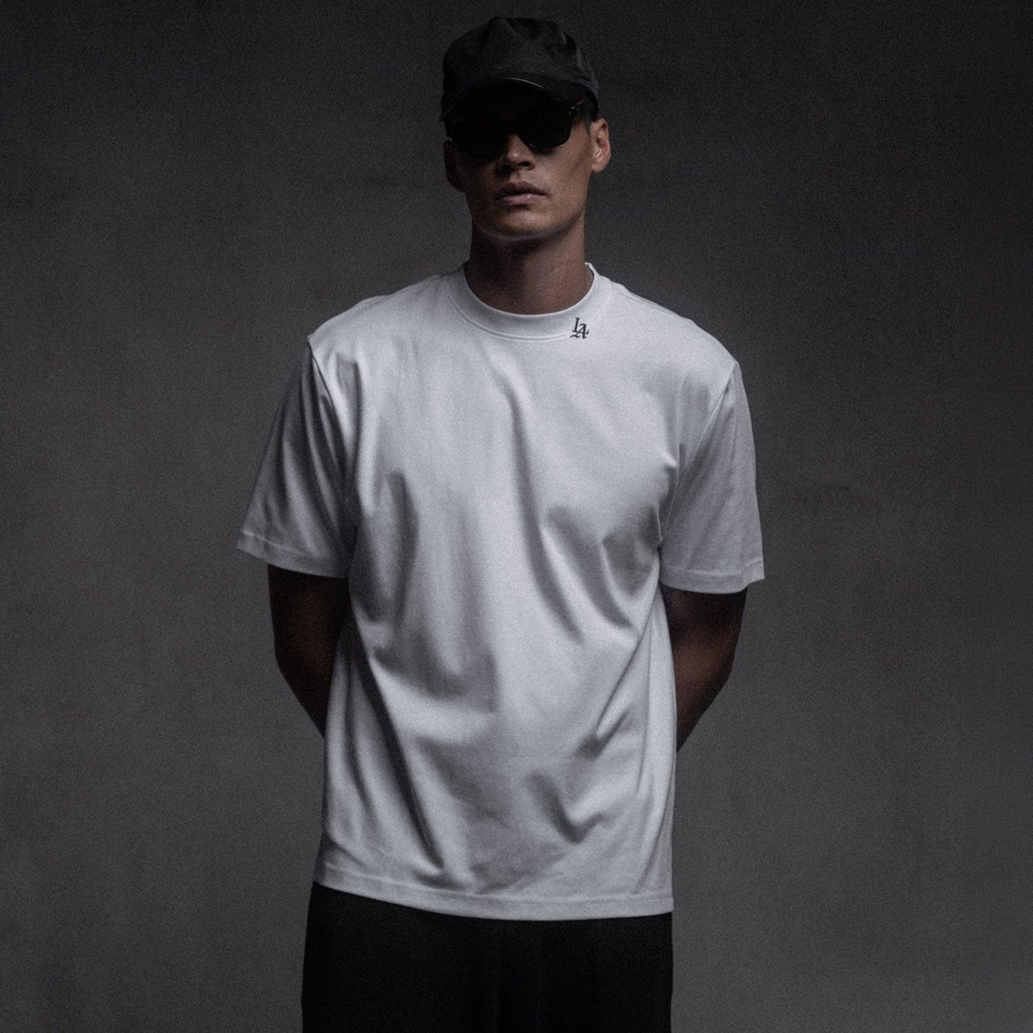 LA 001 Micro Embroidered Relaxed Tee