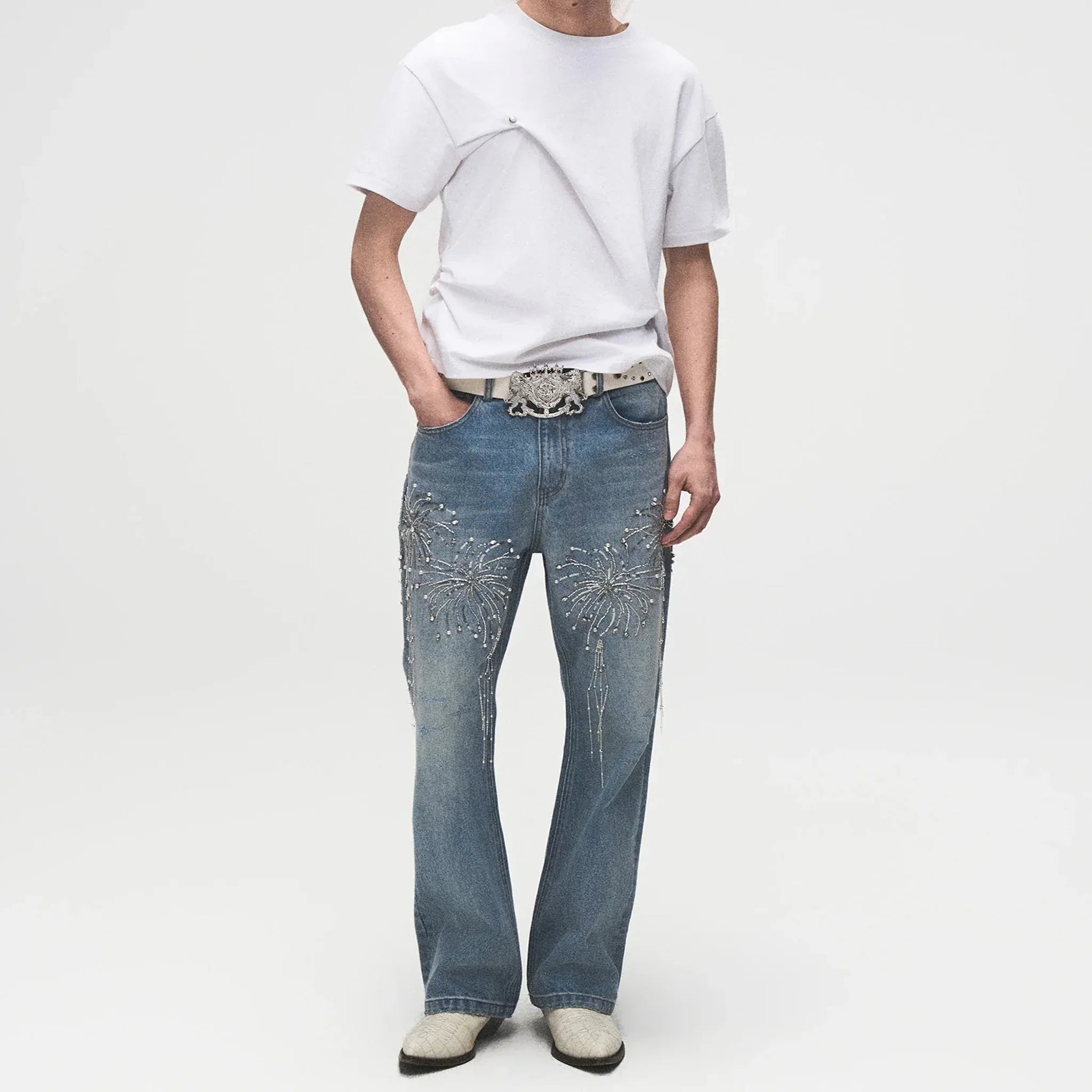 Fireworks Washed Denim - BIRTH OF ROYAL CHILD - VENTURER