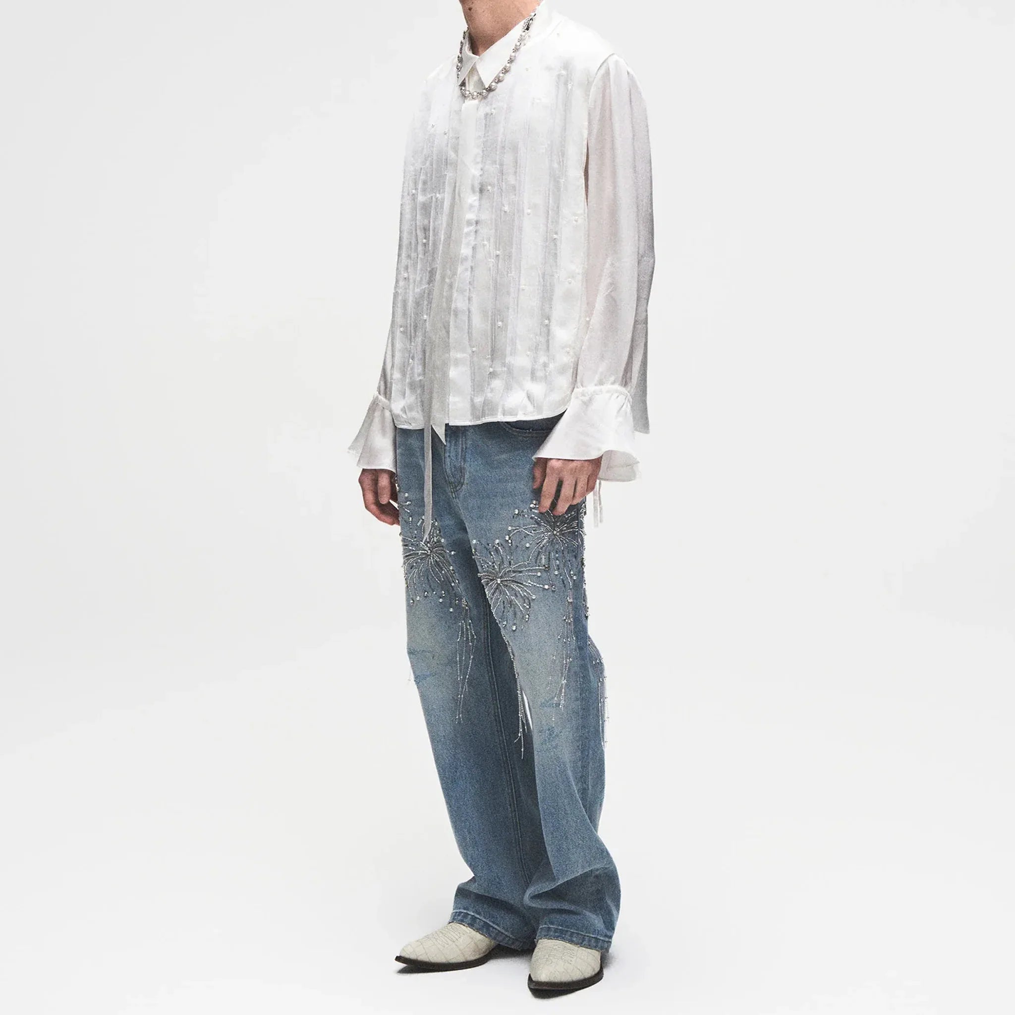 Fireworks Washed Denim - BIRTH OF ROYAL CHILD - VENTURER