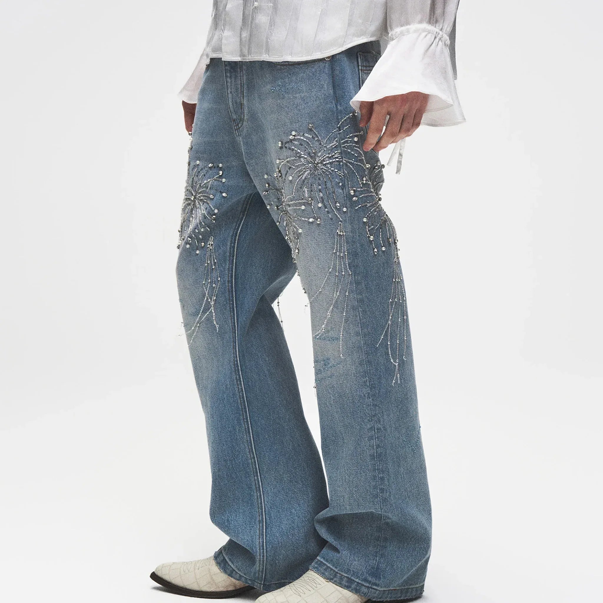 Fireworks Washed Denim - BIRTH OF ROYAL CHILD - VENTURER