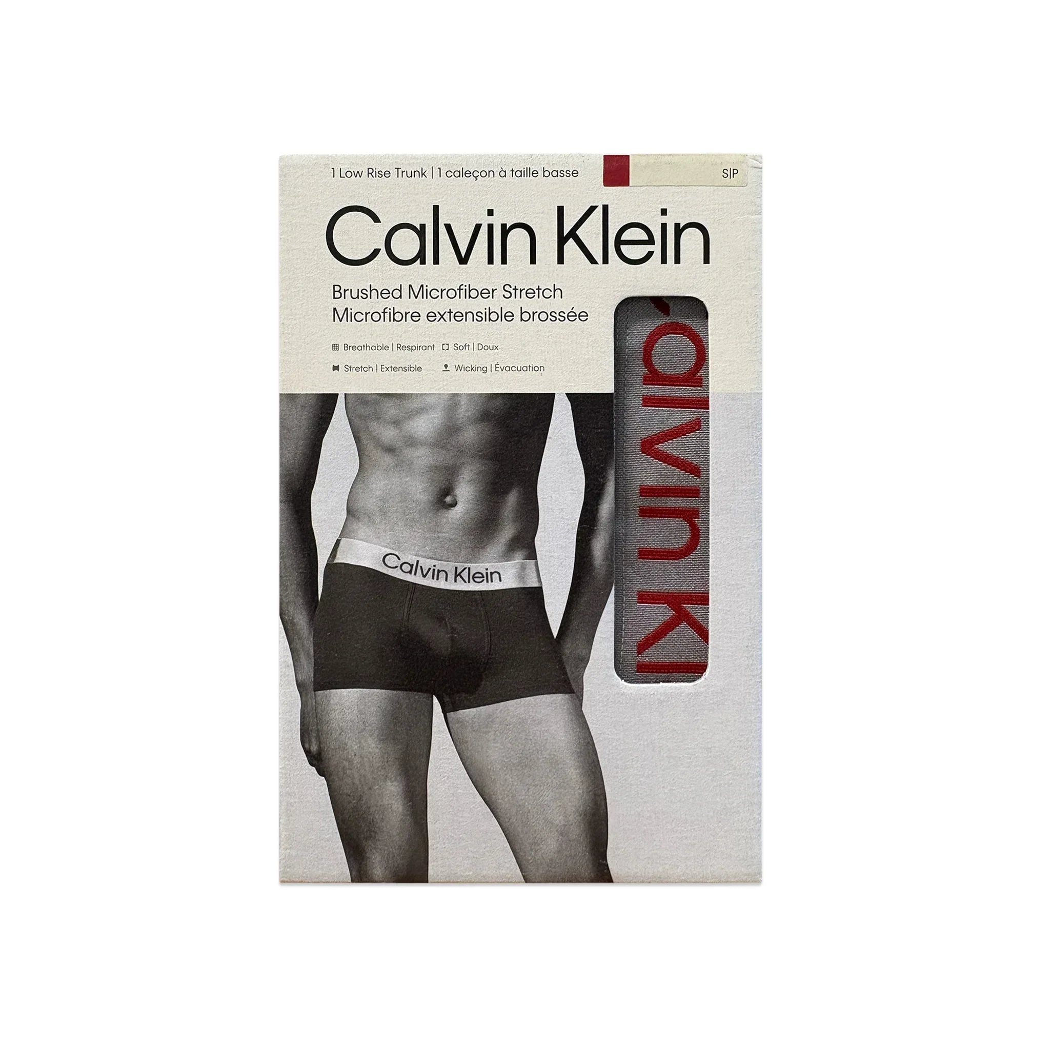 Brushed Micro Jersey Low Rise Trunk - CALVIN KLEIN - VENTURER