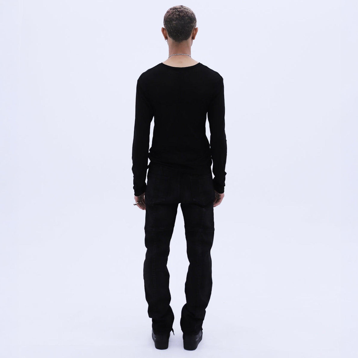 Old English See-through LS T-Shirt