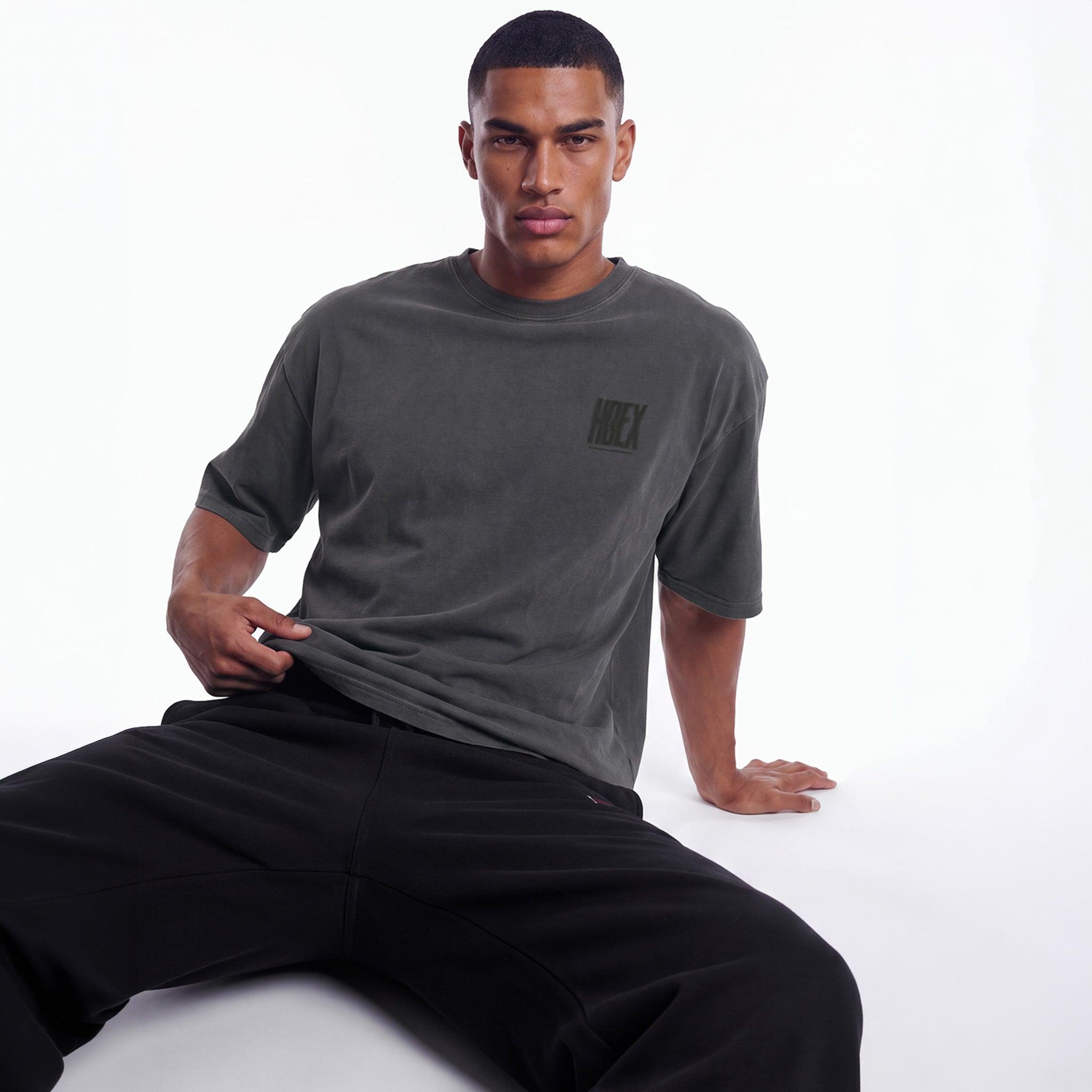 Crack Printed Pigment Short Sleeve