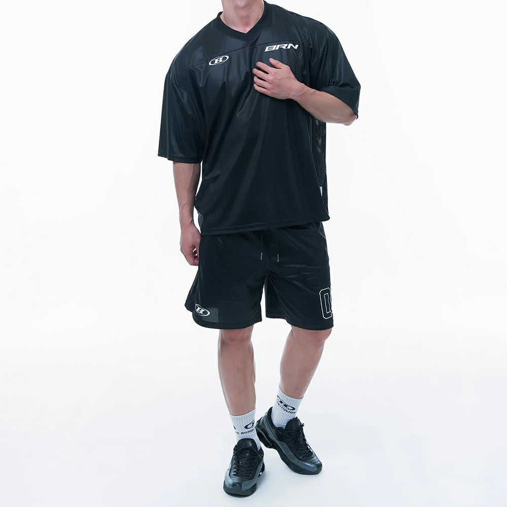 Number 00 Rugby Jersey Half Pants