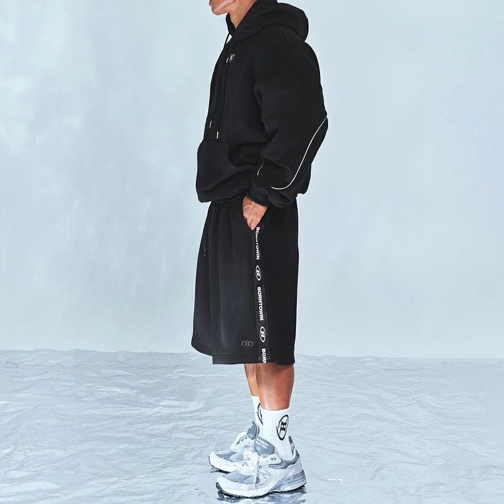 Chrome B Black Line Half Pants Long Ver