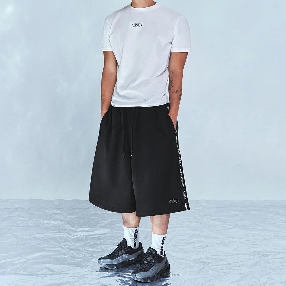 Chrome B Black Line Half Pants Long Ver