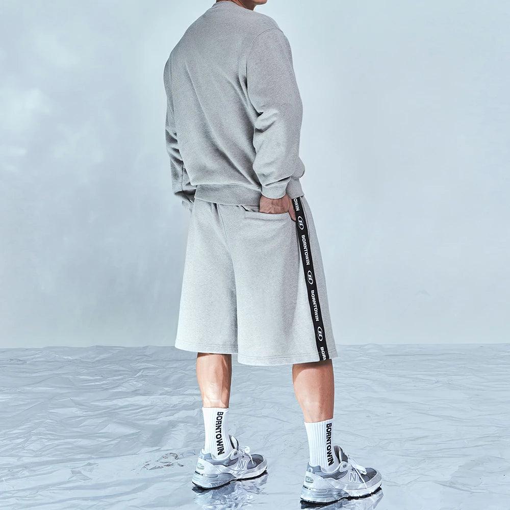 Chrome B Black Line Half Pants Long Ver