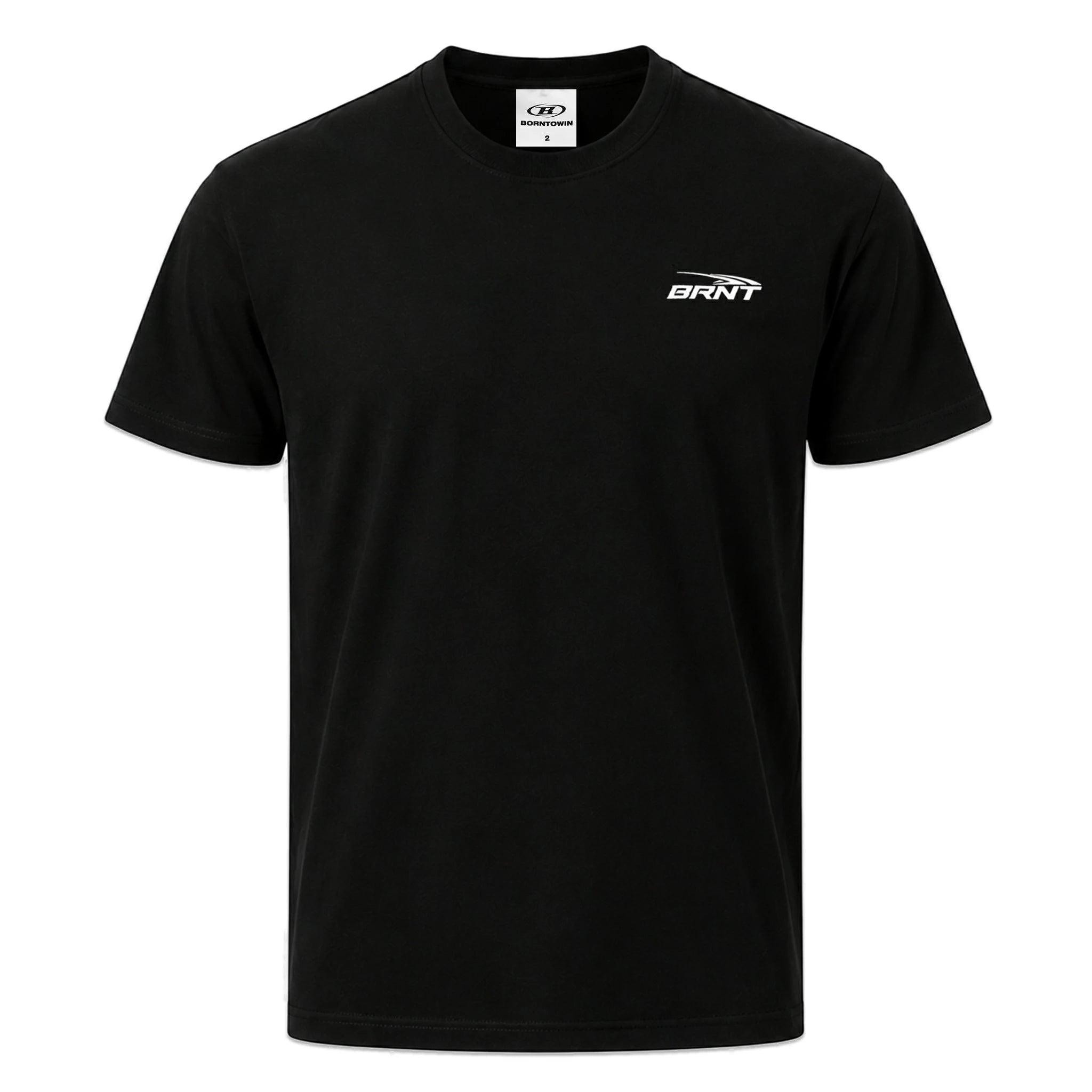BRNT BACK LOGO MUSCLE FIT T-SHIRTS