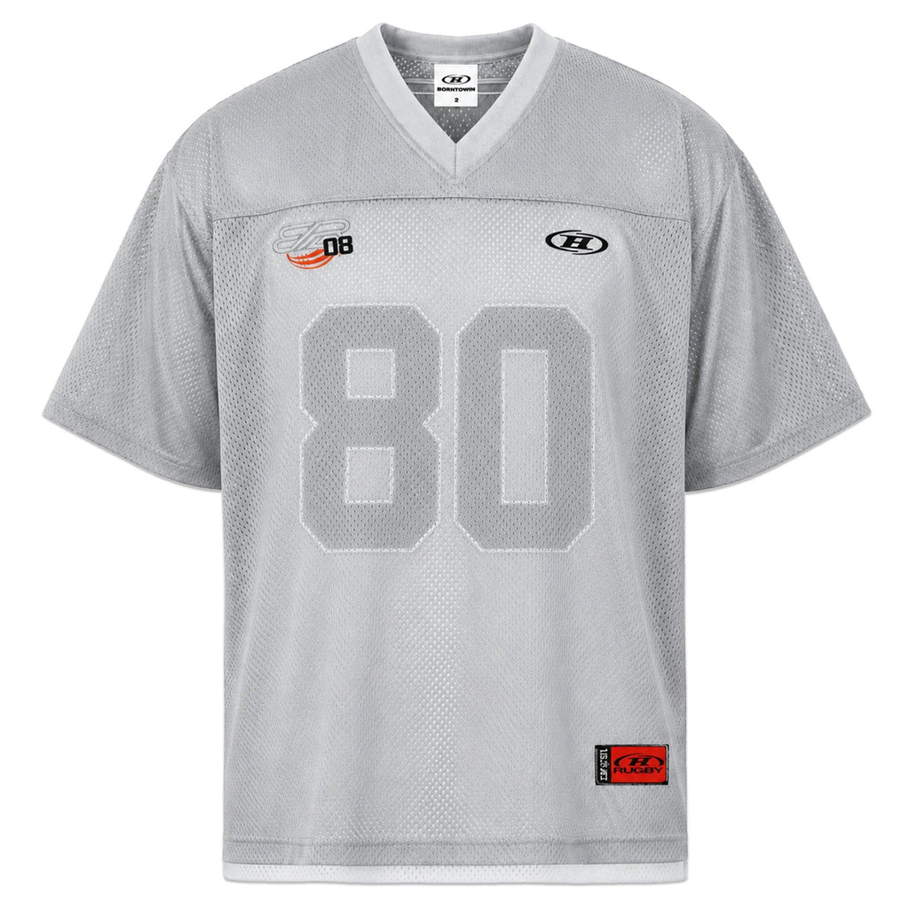 BORNTOWIN Product Page - 08 Rugby Jersey T-Shirts - Silver - VENTURER