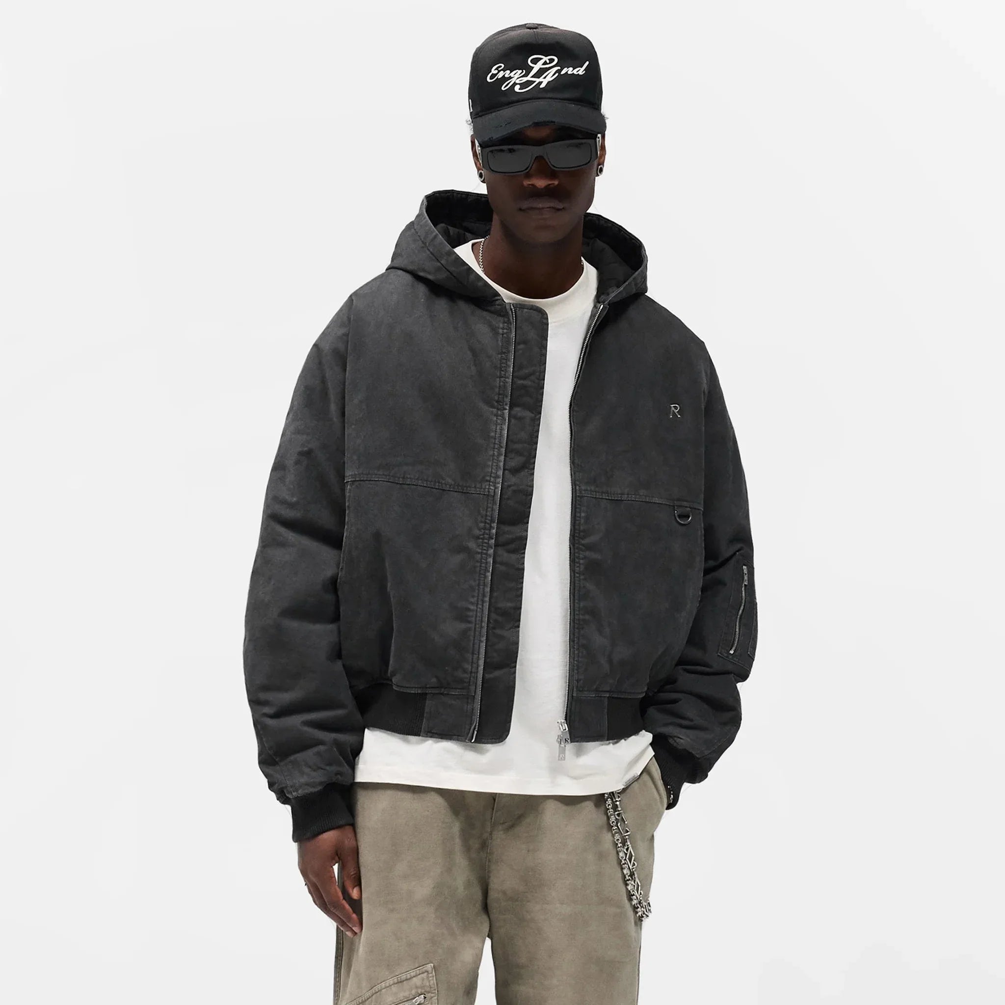 Washed Hooded Bomber