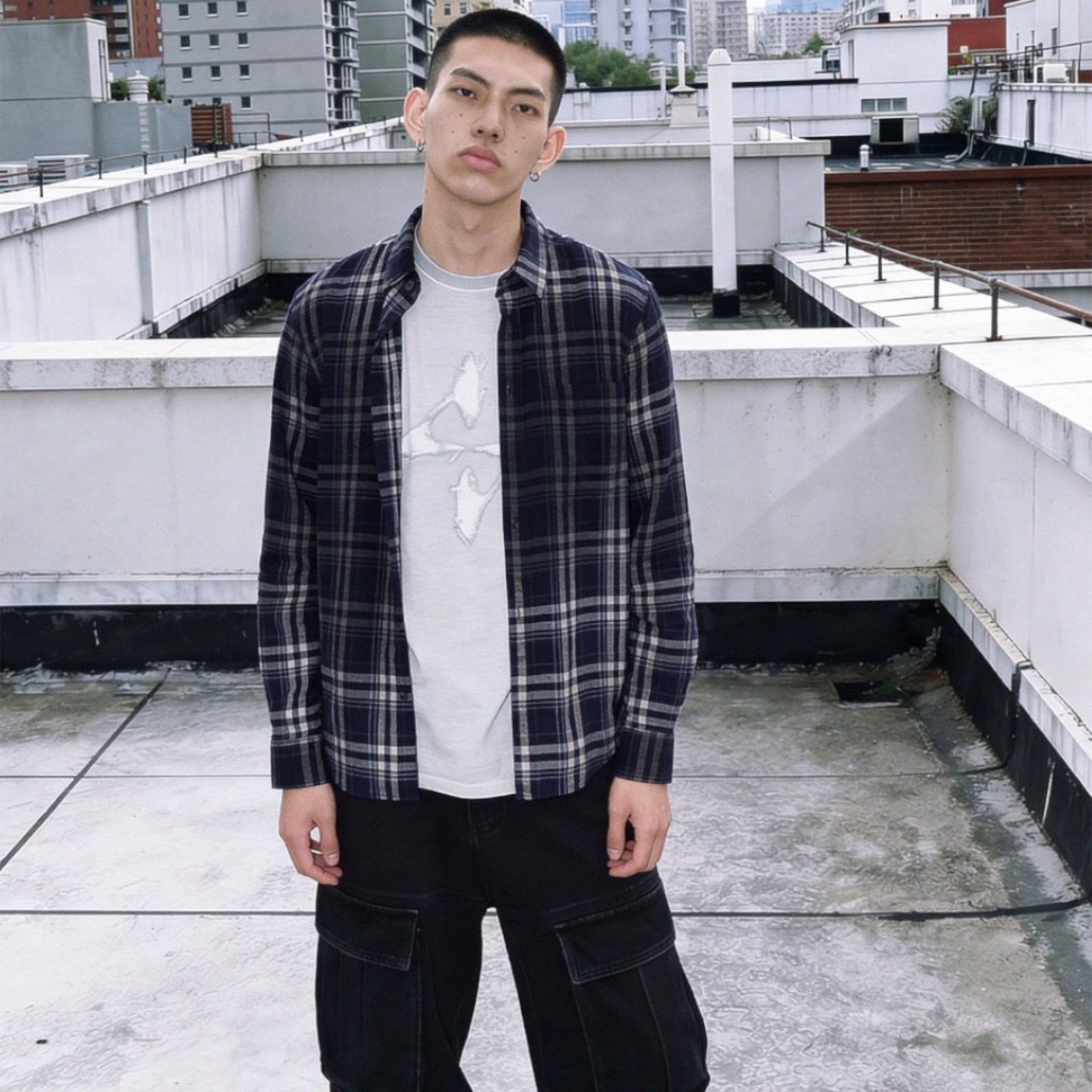 Low Cut Patch Logo T-Shirt