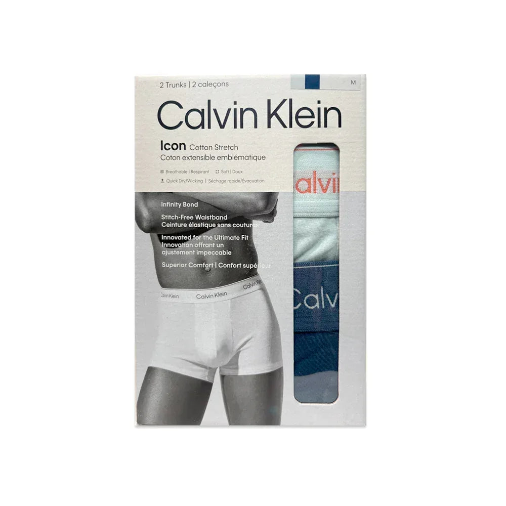Icon Cotton Stretch Trunk 2PK - CALVIN KLEIN - VENTURER