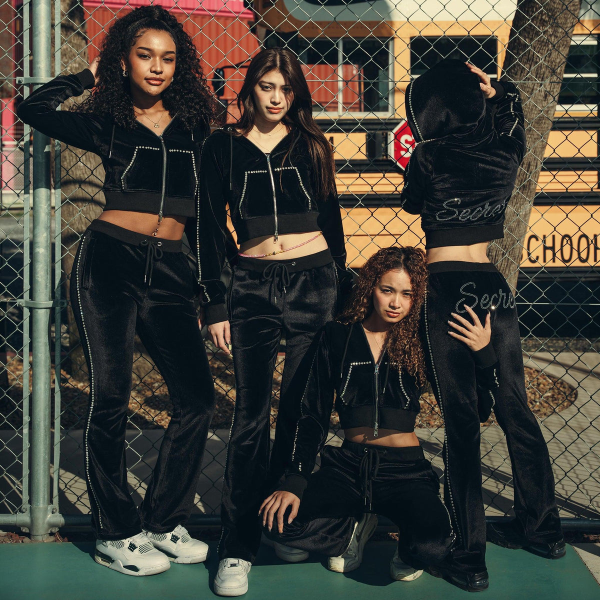 Womens Velvet Tracksuit